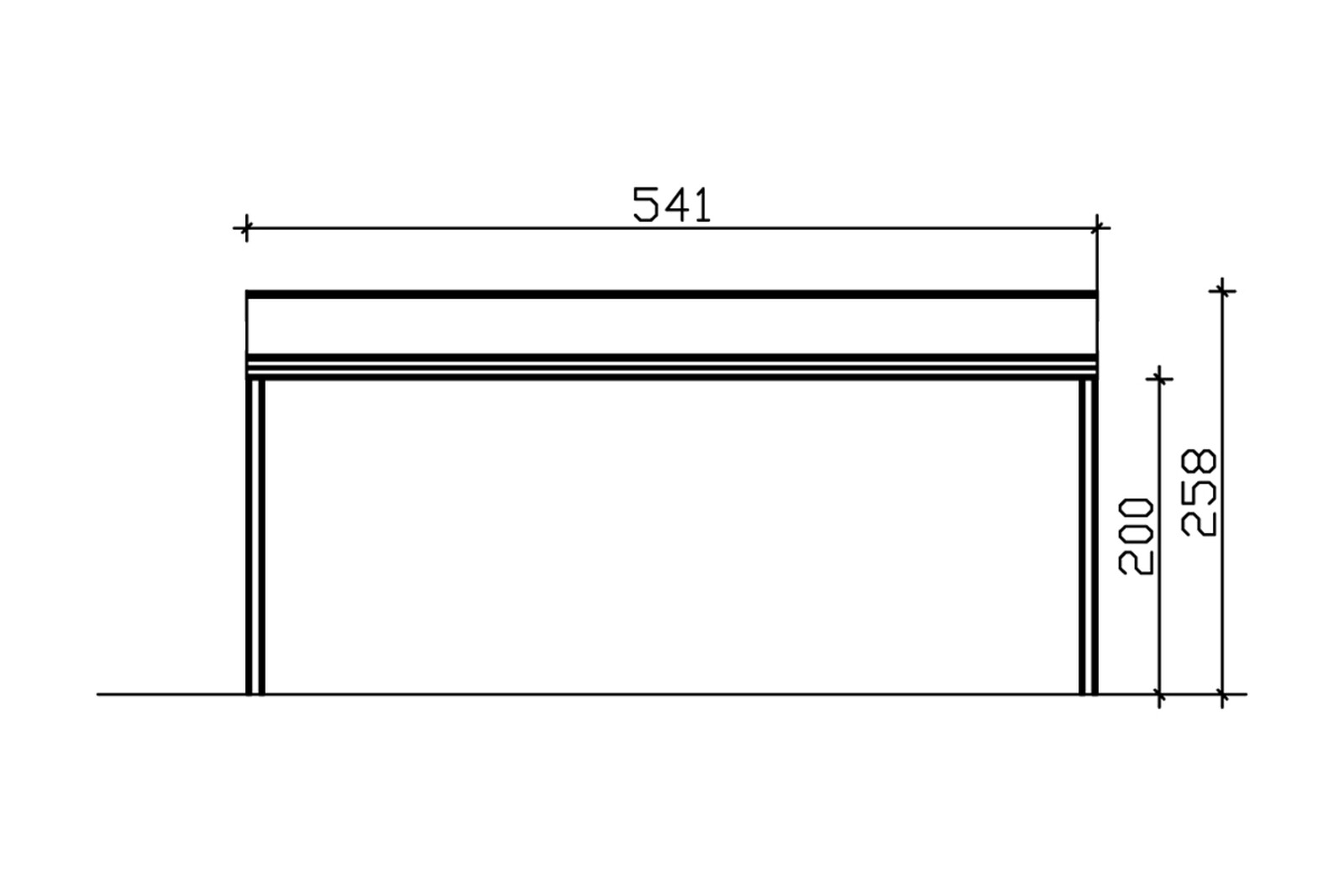 Terrassenüberdachung Modena 541 x 307 cm, Aluminium, anthrazit