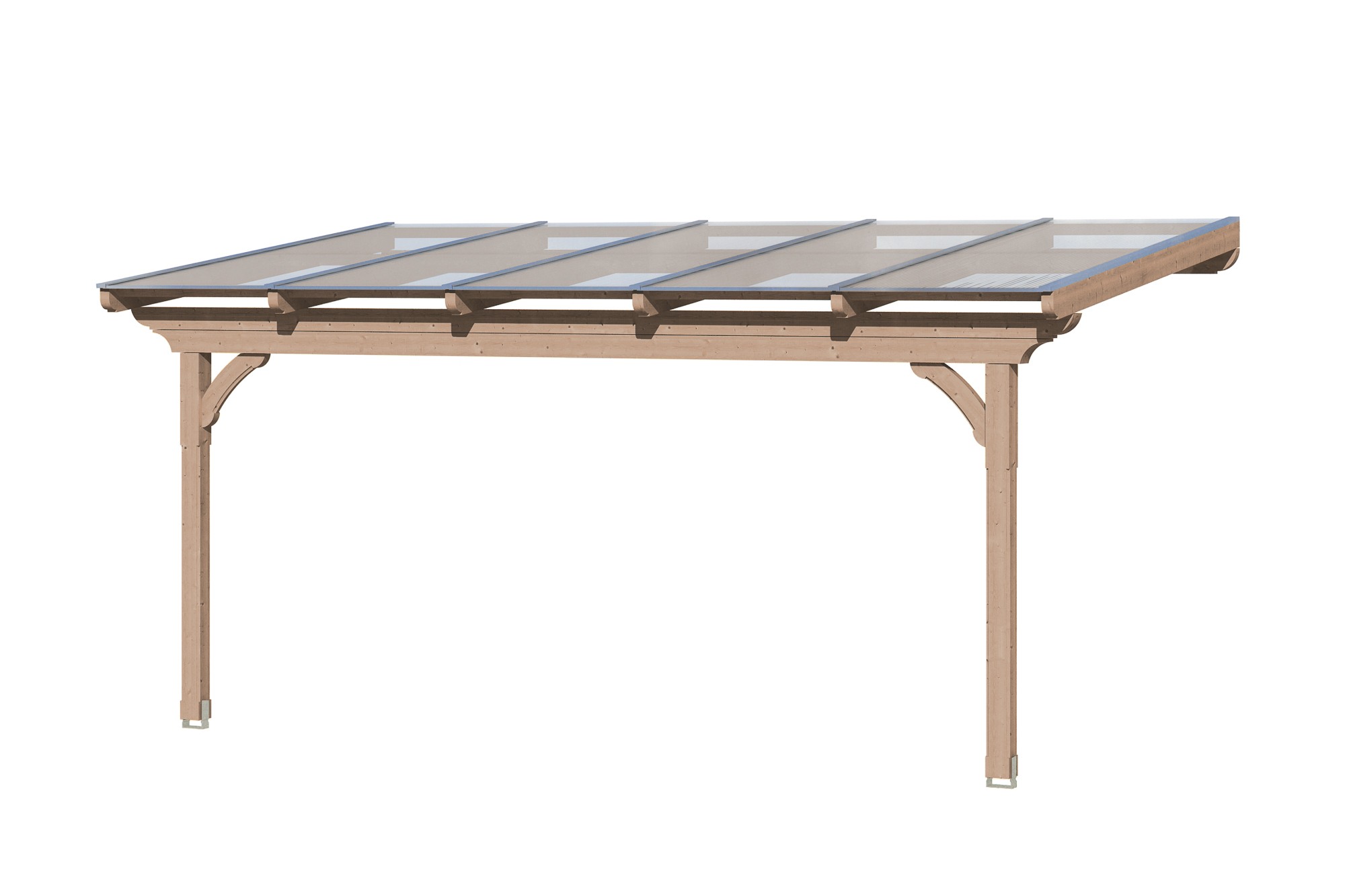 Terrassenüberdachung Ravenna 541 x 350 cm, Douglasie, natur