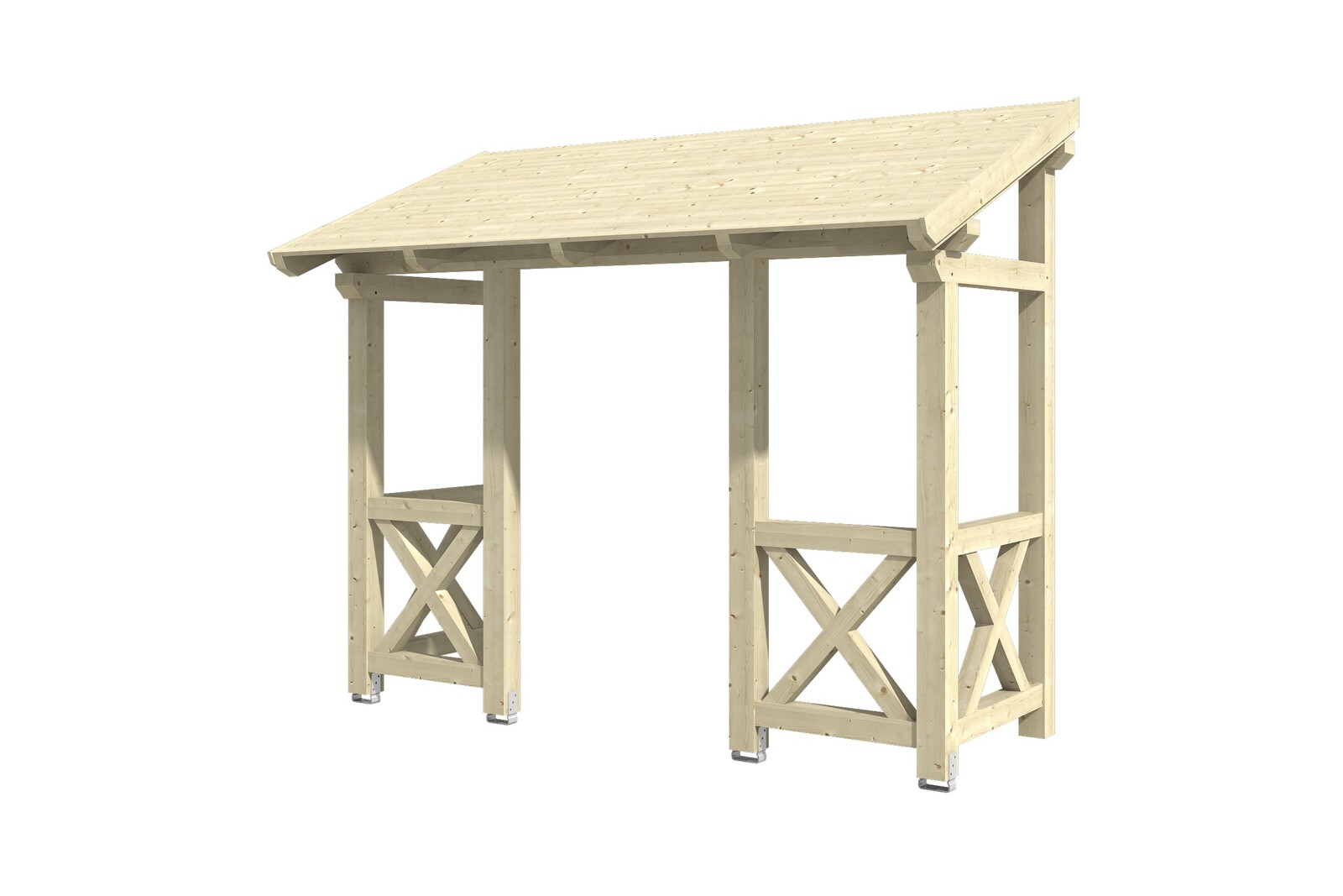 Vordach Paderborn Typ 5, 336 x 156 cm, natur