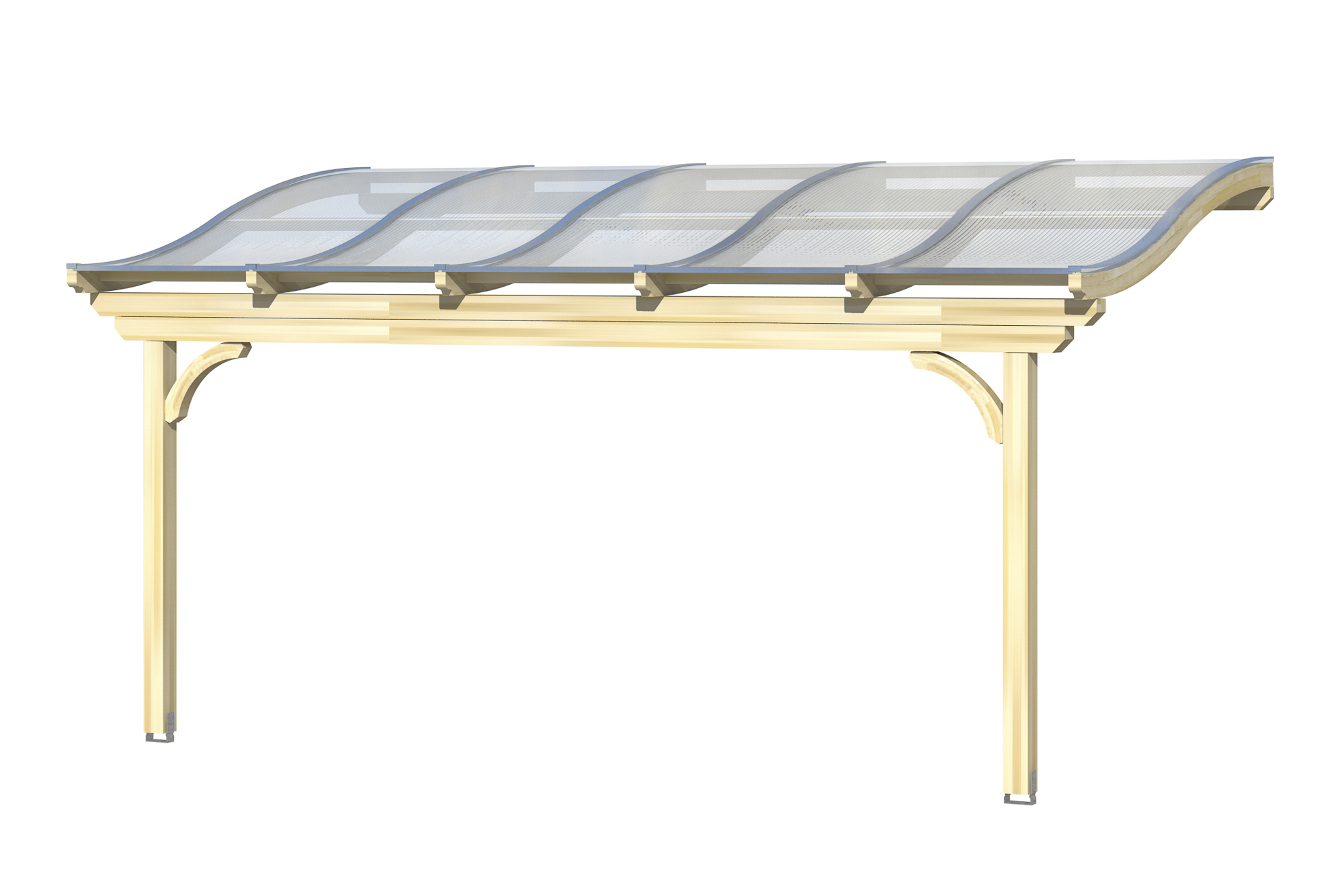Terrassenüberdachung Verona 541 x 289 cm, Leimholz, natur