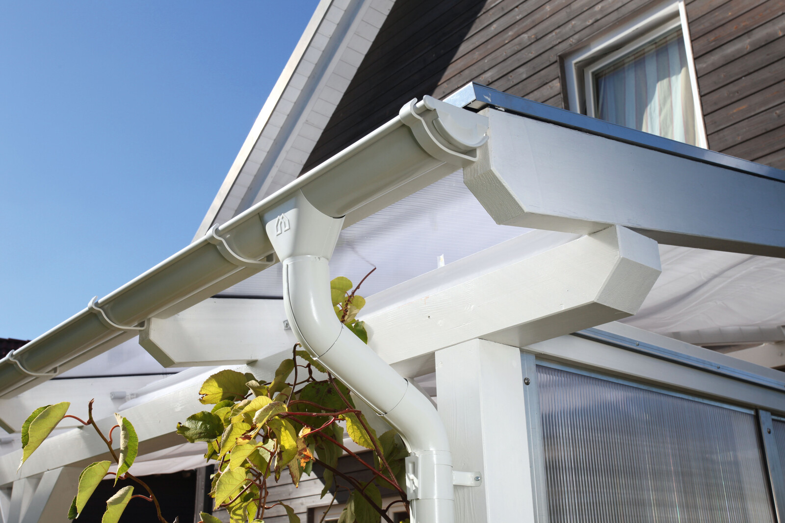 Dešťový okap 324cm, Ocel, bílá