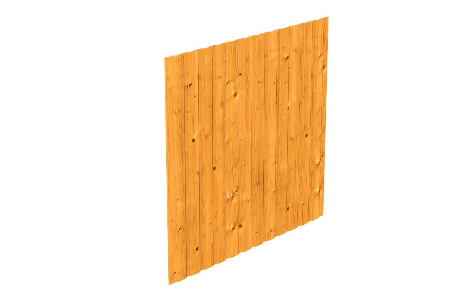 Seitenwand Deckelschalung 230 x 220 cm, Fichte, eiche hell