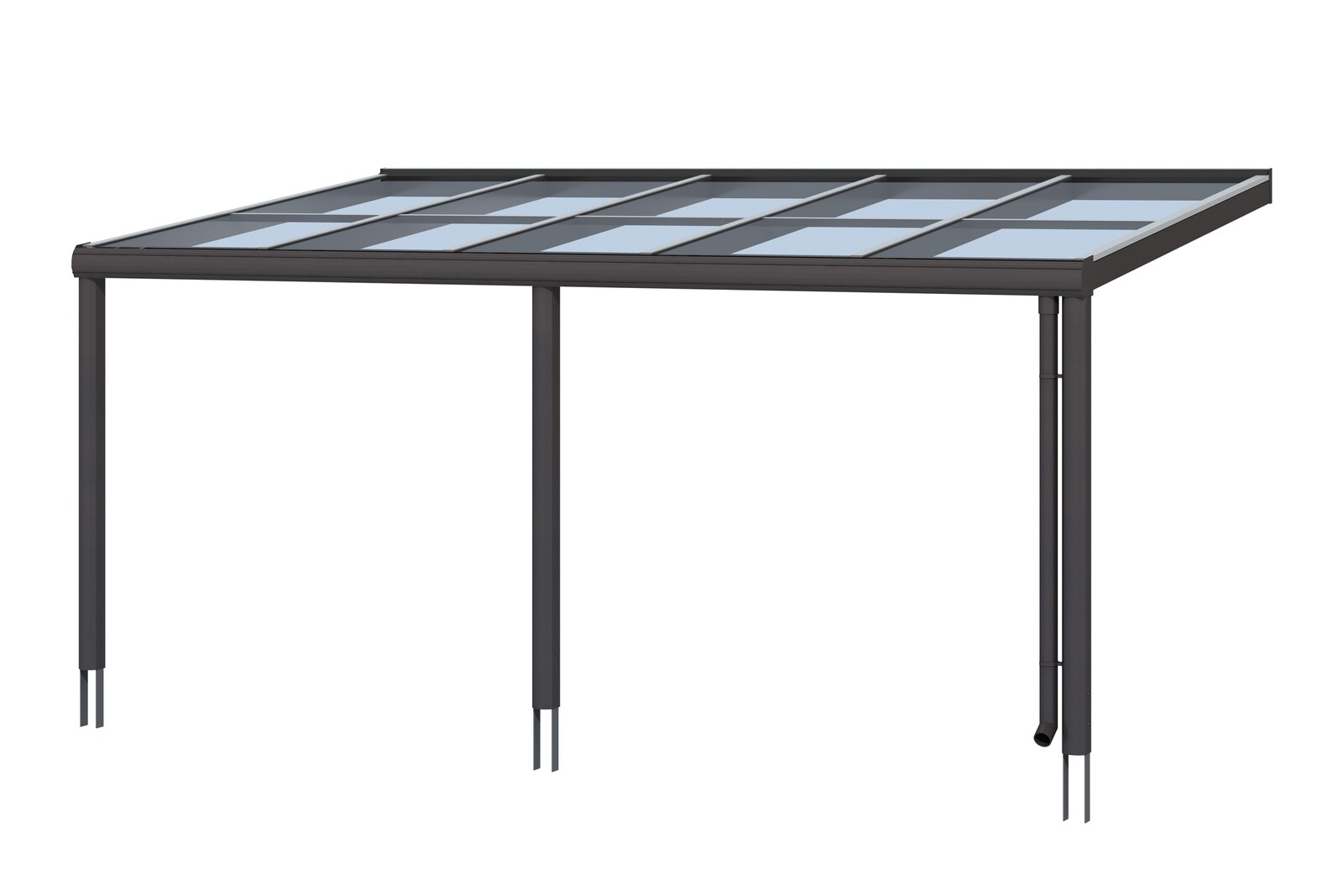 Terrassenüberdachung Monza 541 x 257 cm, Aluminium, anthrazit
