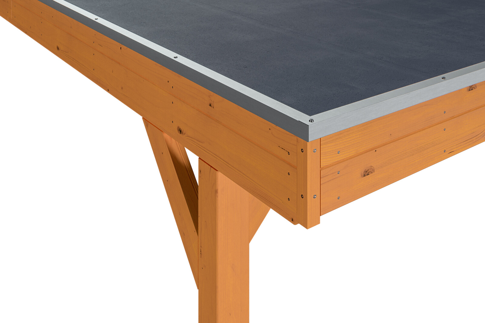 Carport Grunewald 427 x 554 cm mit EPDM-Dach, eiche hell