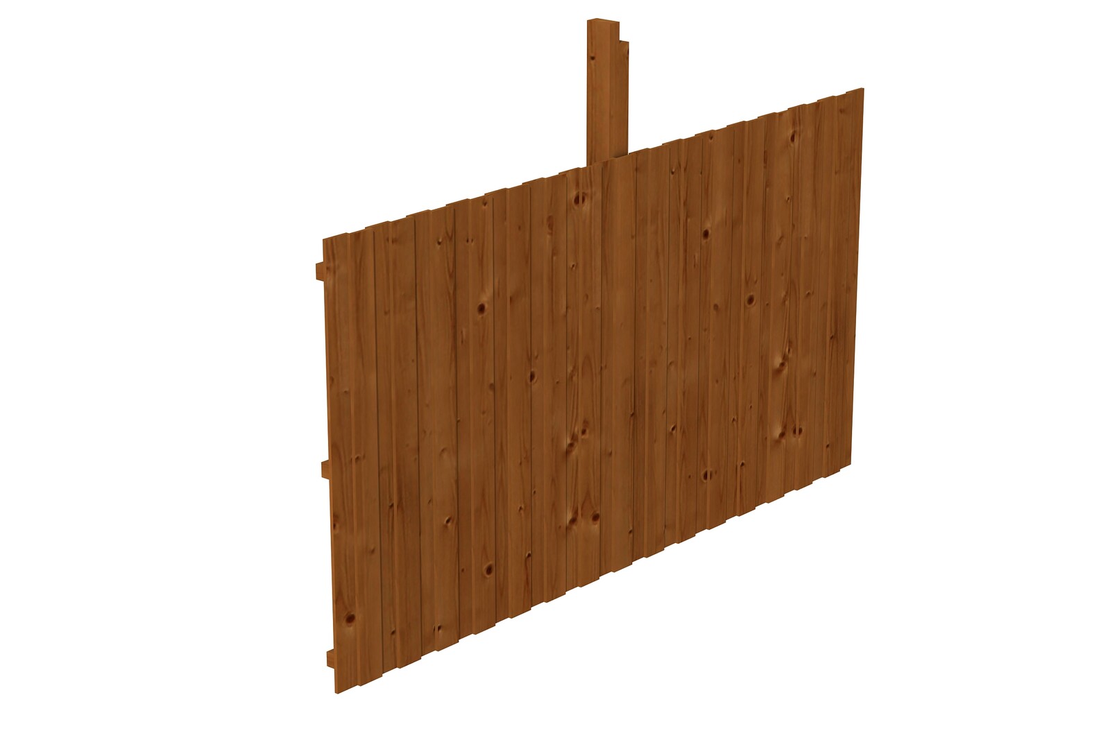 Backwall for glulam carports 341 x 180 x m, spruce, colour pre-treated in walnut
