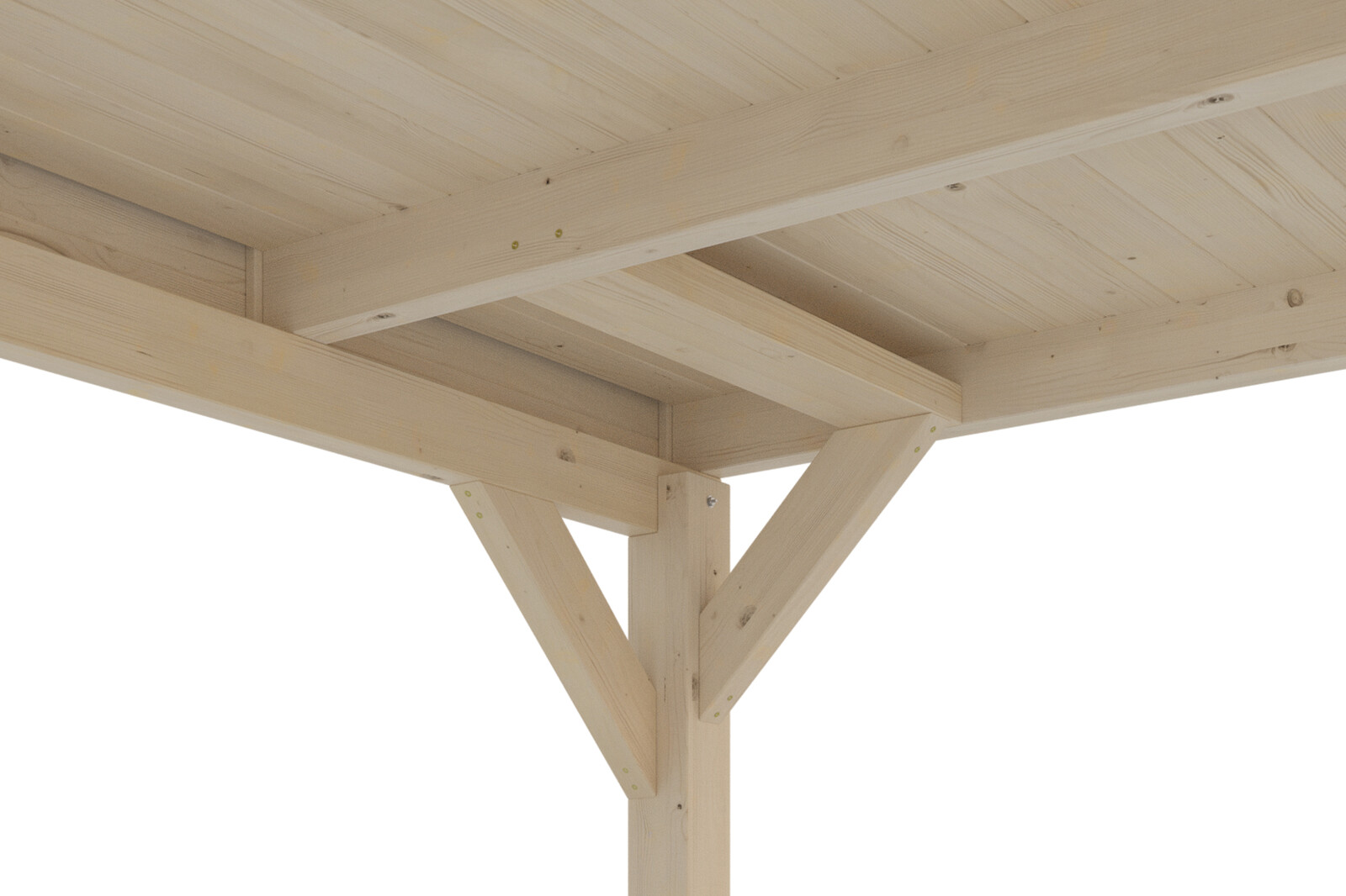 Carport Grunewald 427 x 554 cm mit EPDM-Dach, natur