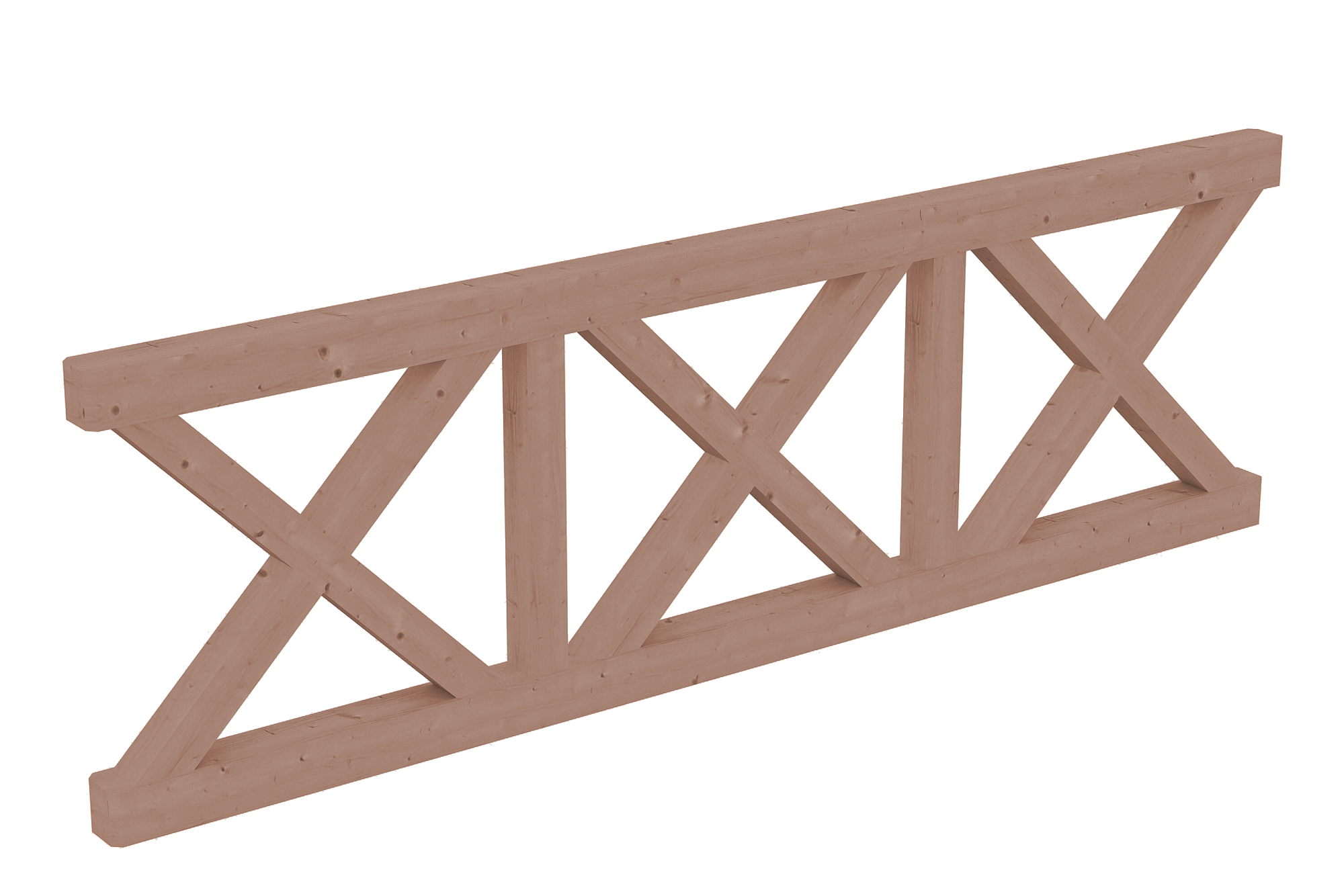 Balustrade St.Andrew`s cross 270 x 84 cm, douglas fir, untreated
