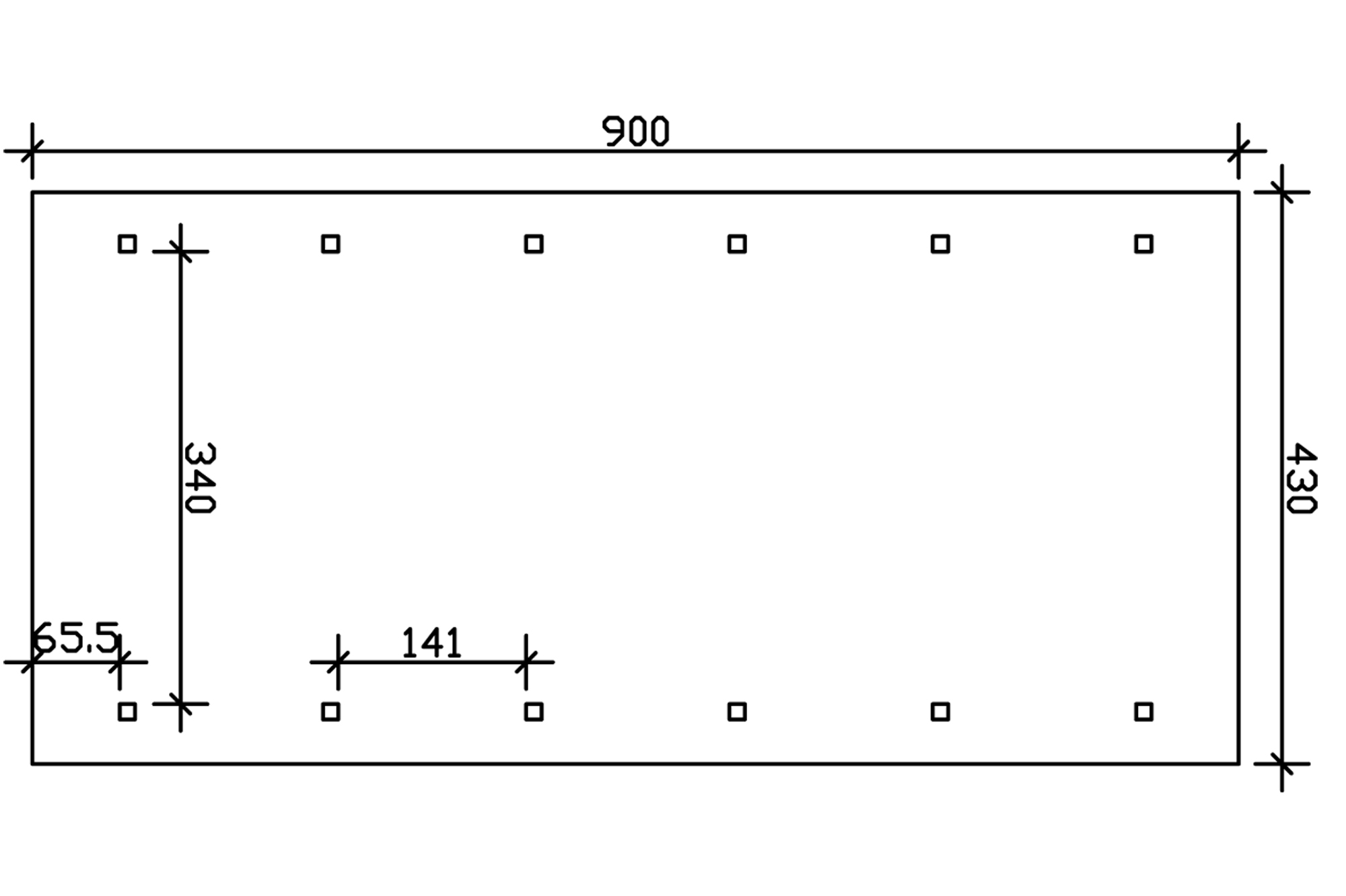 Přístřešek na auto WALLGAU 430 x 900 cm, šedá, černá šindele