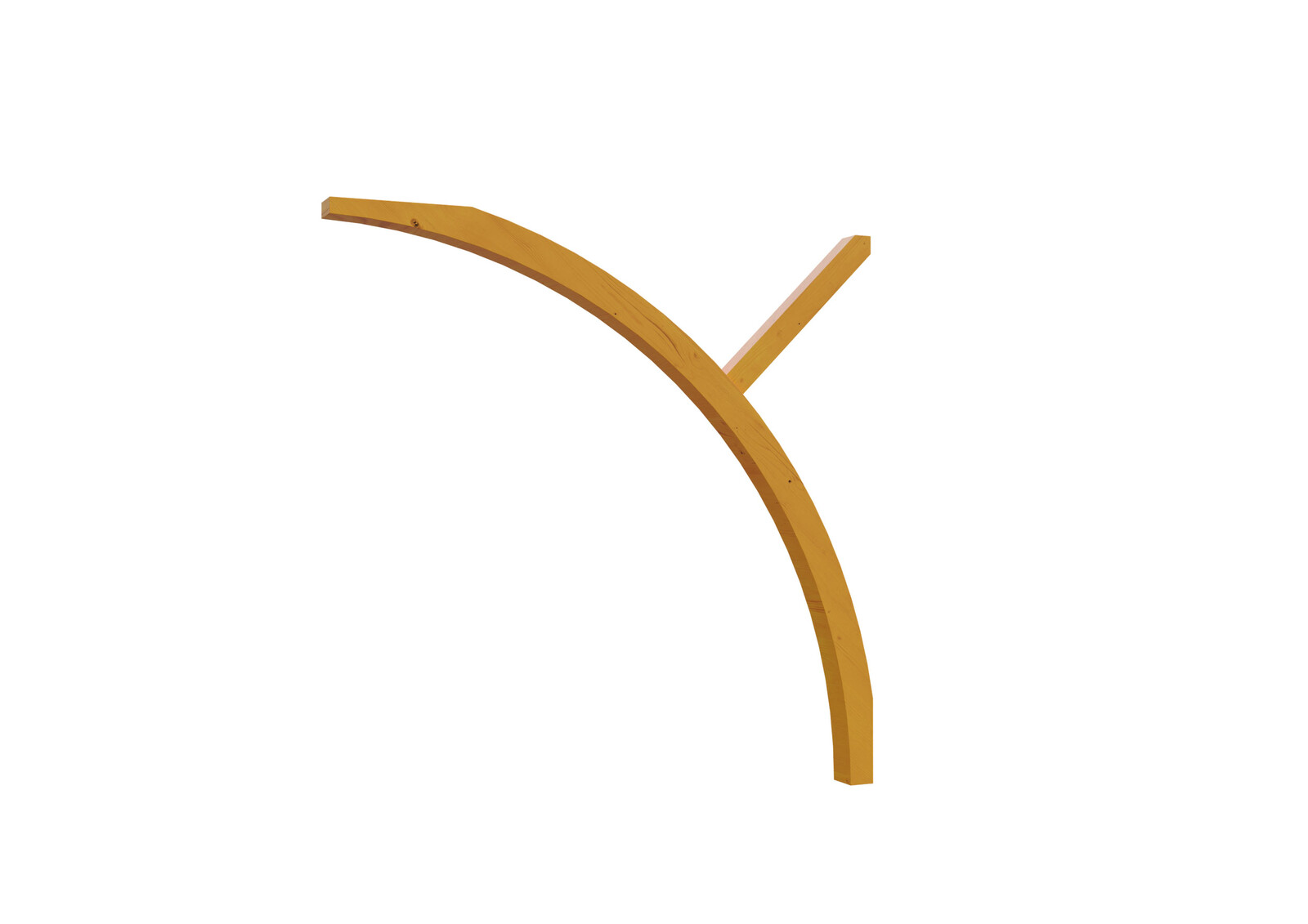 Arc d'entrée 11,5 x 12 cm, traitement coloré chêne clair