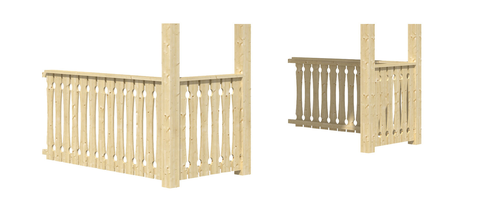 Brüstung für Vordach Bern und Toronto 420 x 200 cm