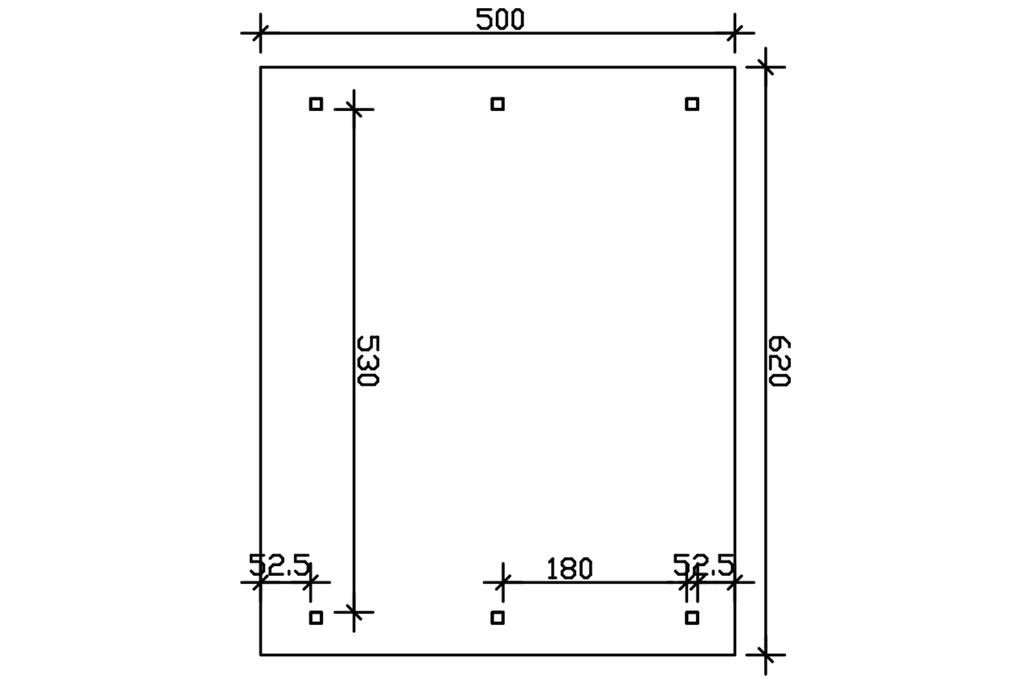 Carport Wallgau 620 x 500 cm, Dachlattung