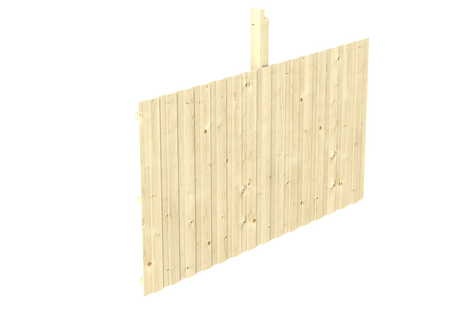 Backwall for glulam carports 341 x 180 x m, spruce, untreated