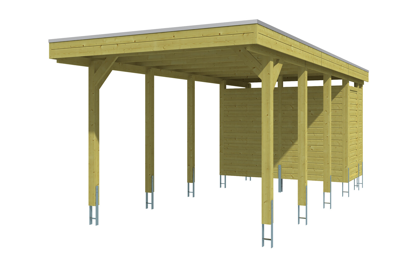 Carport Friesland Set 2, 314 x 708 cm