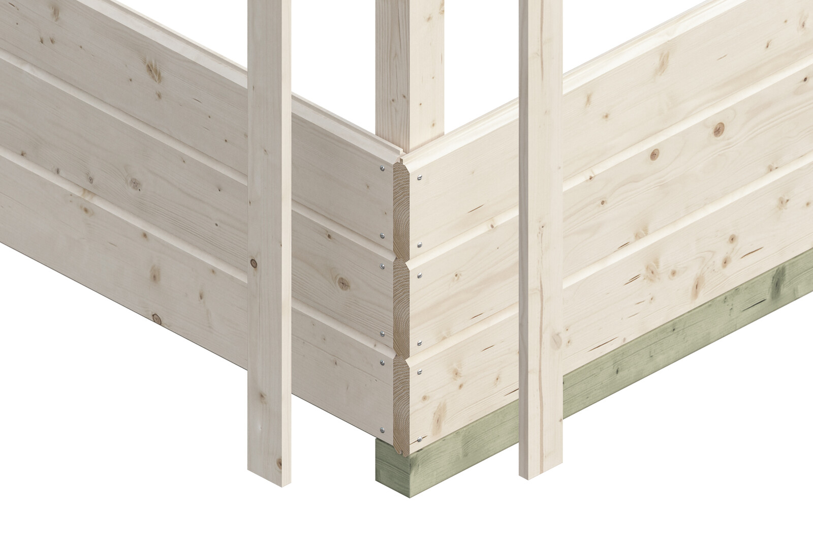 Abri de bûches OLE 300x250cm, 28mm, non traité