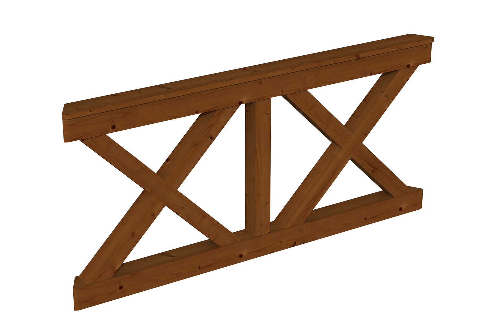 Pažení ondřejský kříž 150 x 84 cm, LYON 2, lazura ořech