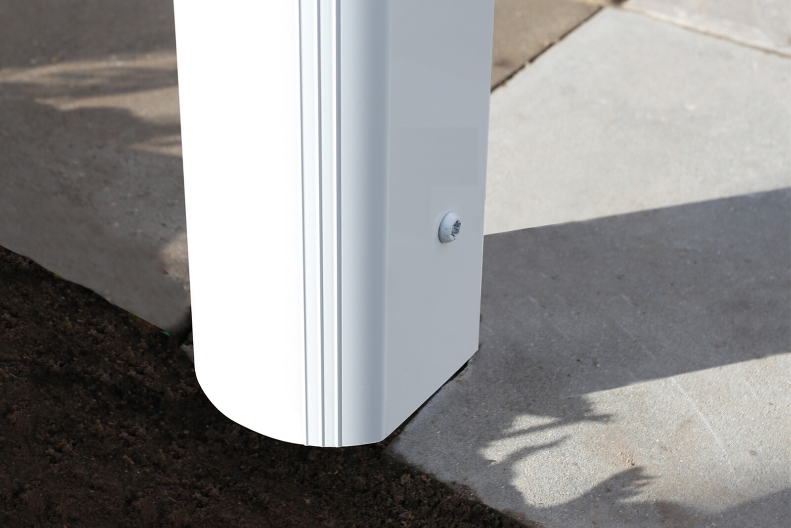 Terrassenüberdachung Genua 434 x 257 cm, Aluminium, weiß