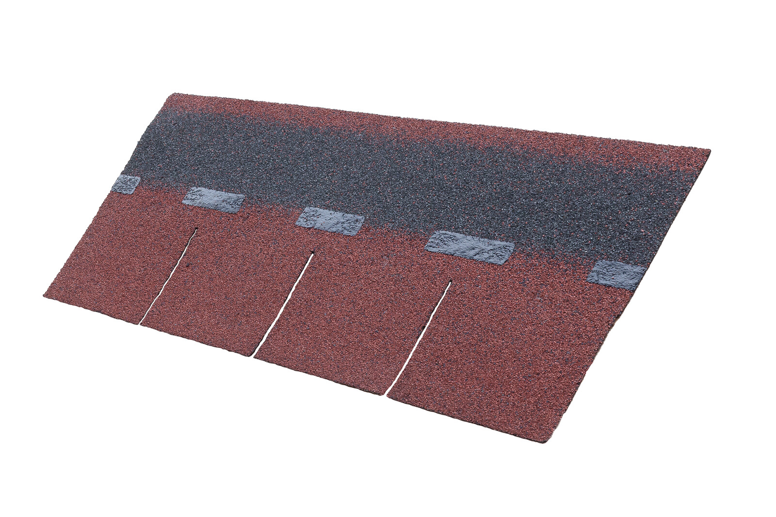 Bitumenové střešní šindele, červená, 2 m²