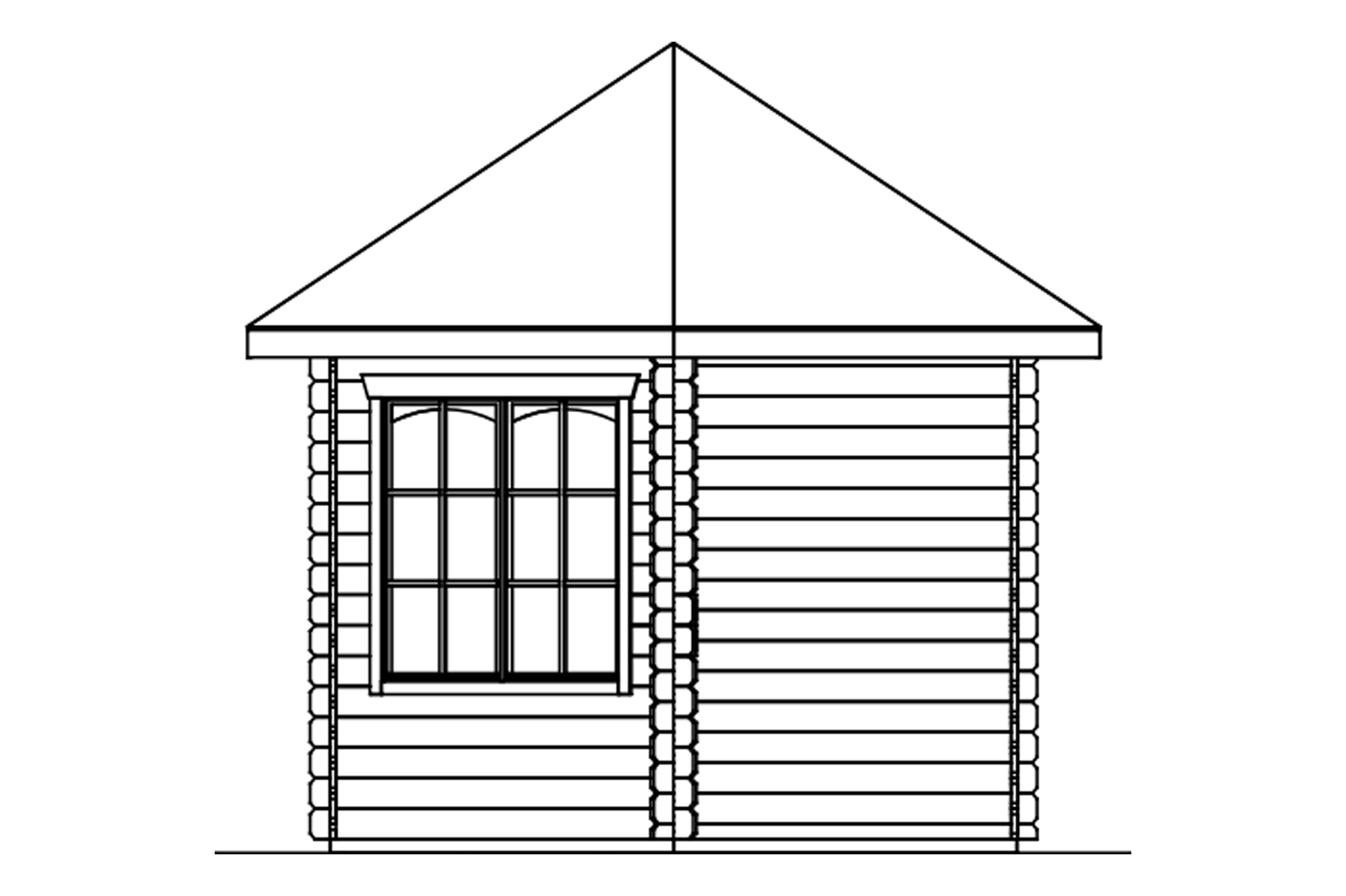 Altán MADEIRA 2, 28mm, 303 x 350 cm, neošetřené