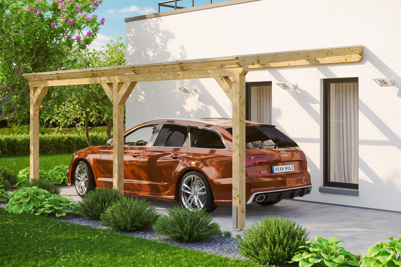 Carport Vogtland 300 x 541 cm, untreated