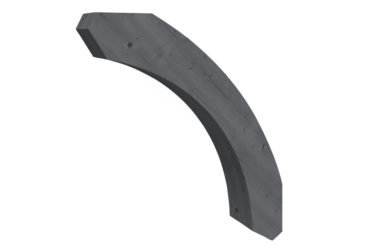 Kruhové diagonální vzpěry 75 cm, lazura břidlicově šedá