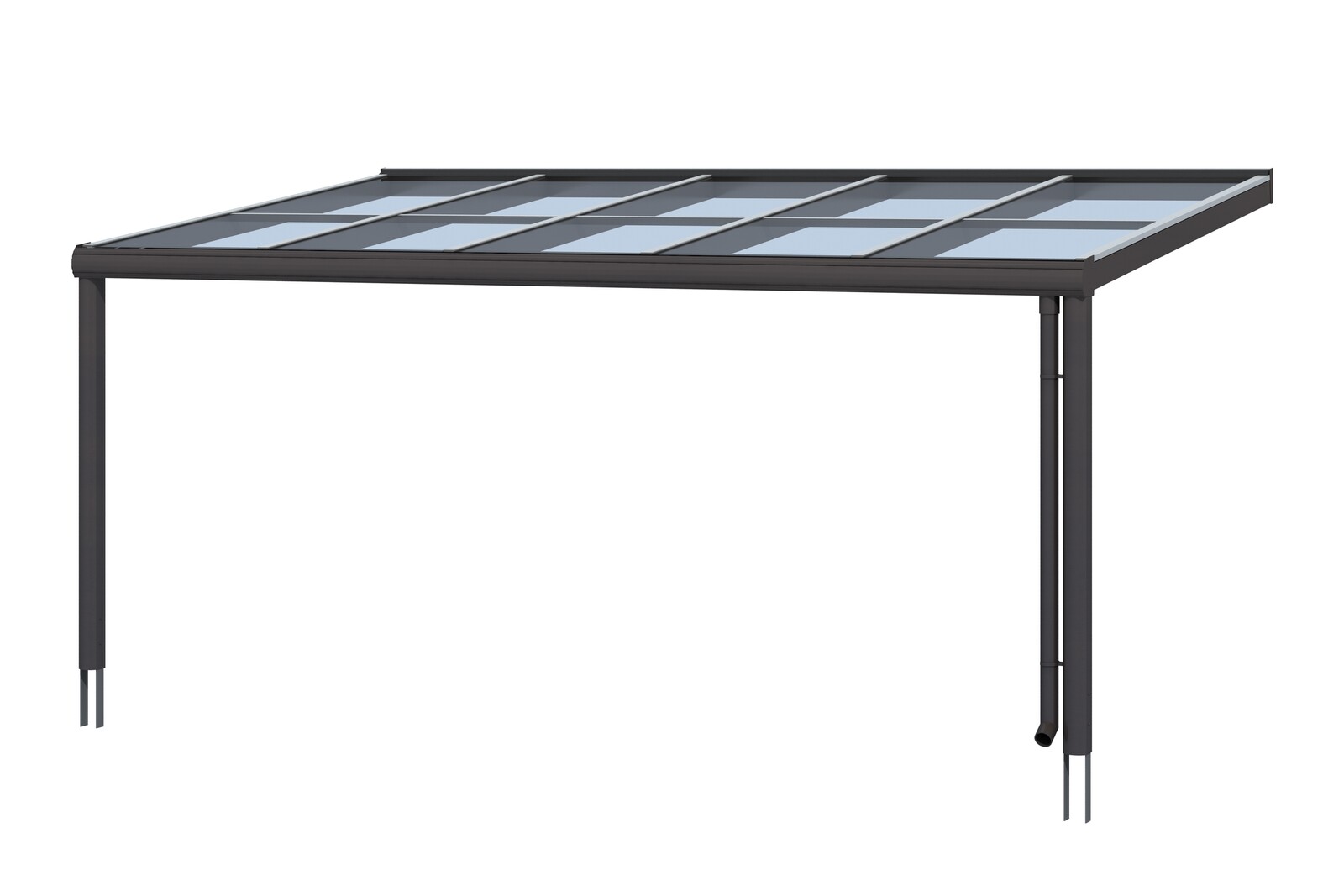 Terrassenüberdachung Modena 541 x 307 cm, Aluminium, anthrazit