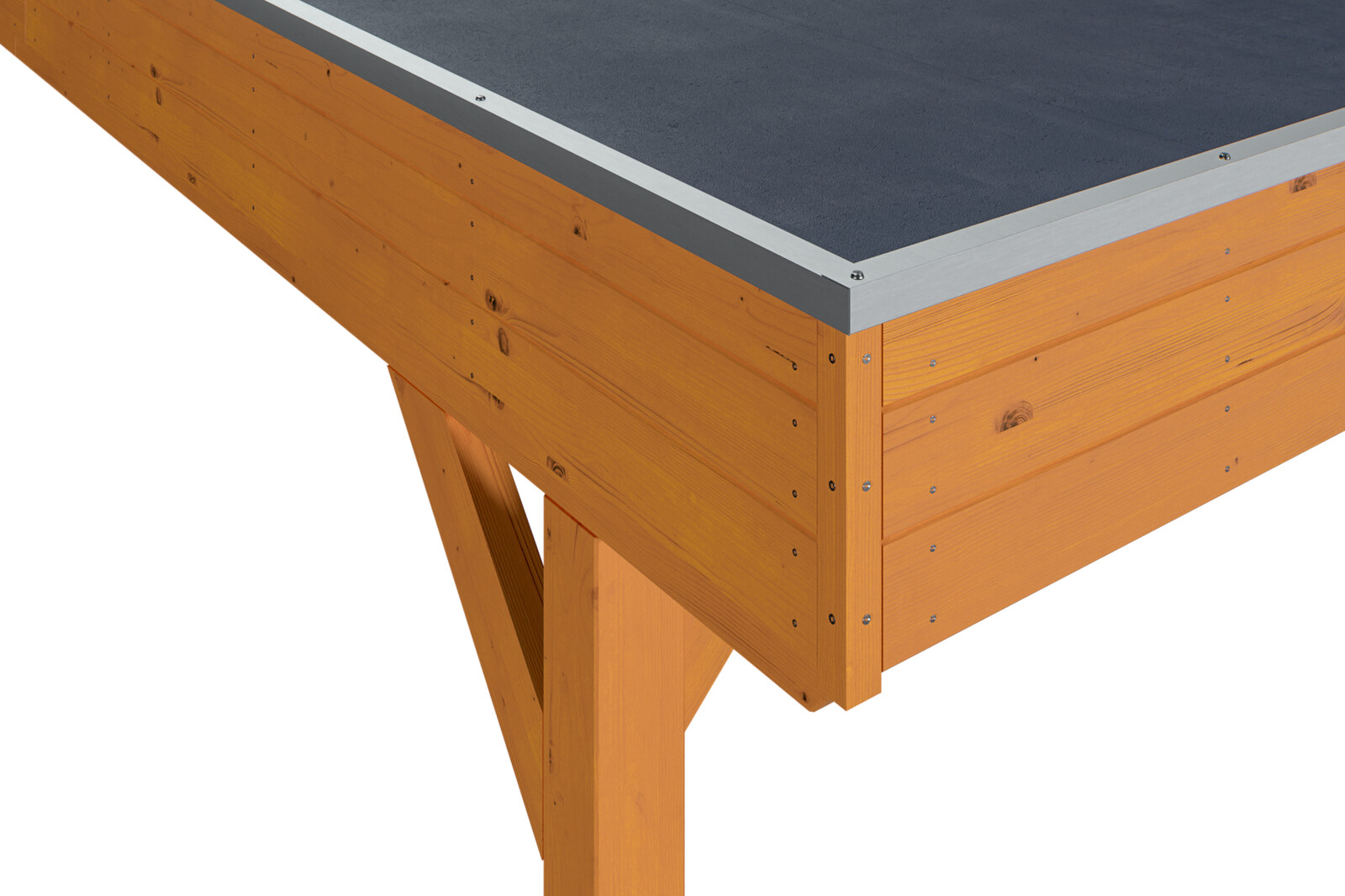 Carport Grunewald 622 x 554 cm mit EPDM-Dach, eiche hell