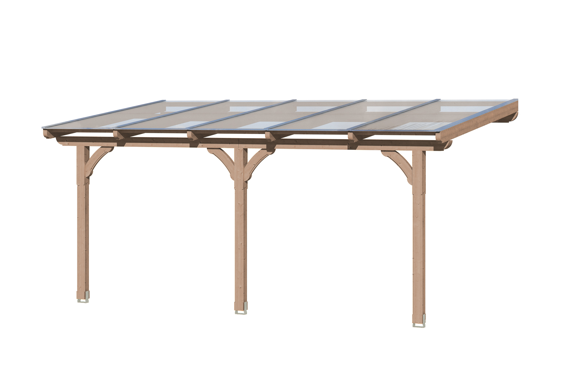 Terrassenüberdachung Rimini 541 x 350 cm, Douglasie, natur