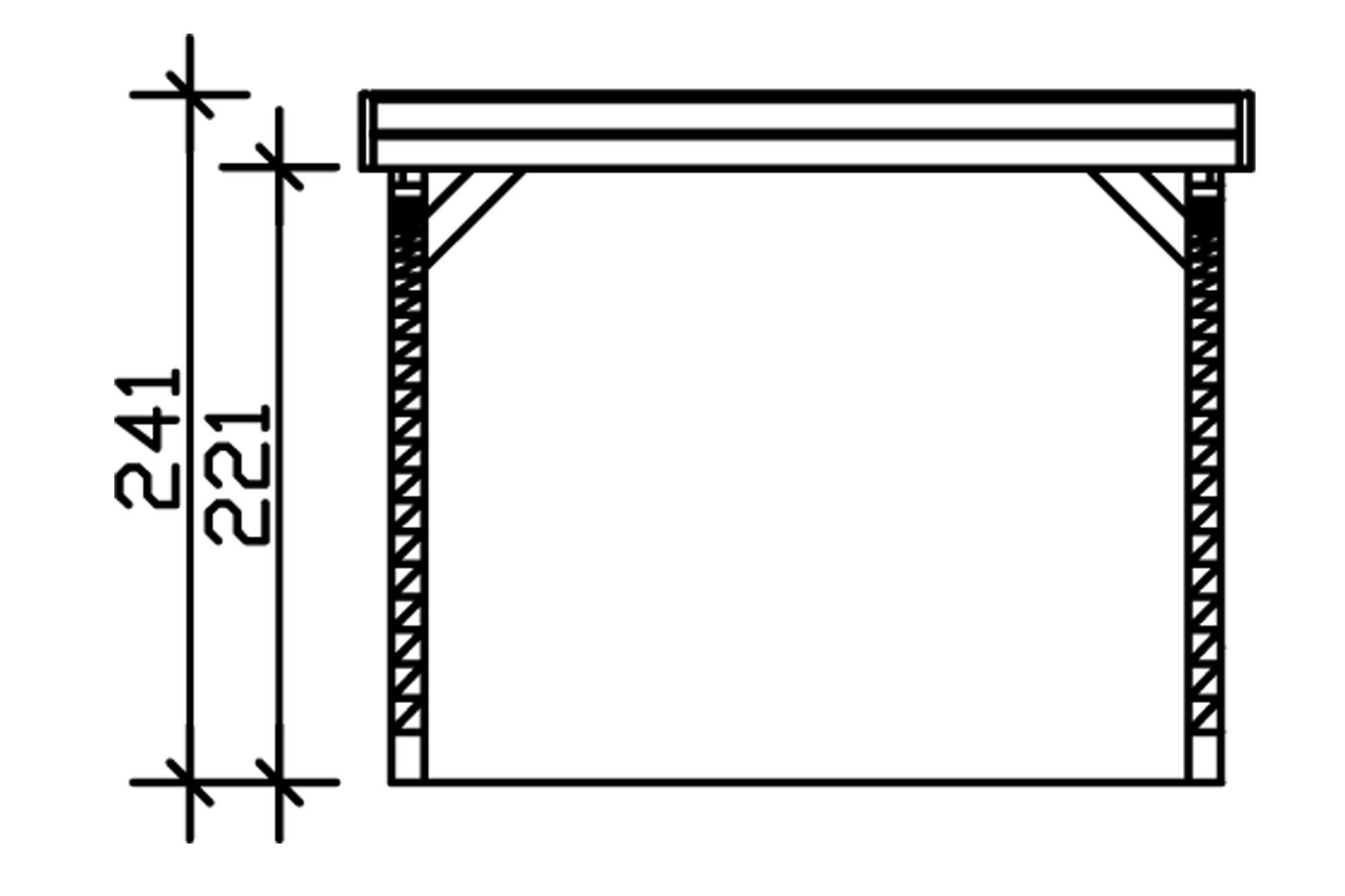 Přístřešek na auto FRIESLAND Set 6 314 x 555 cm, šedá, hliníkové střešní