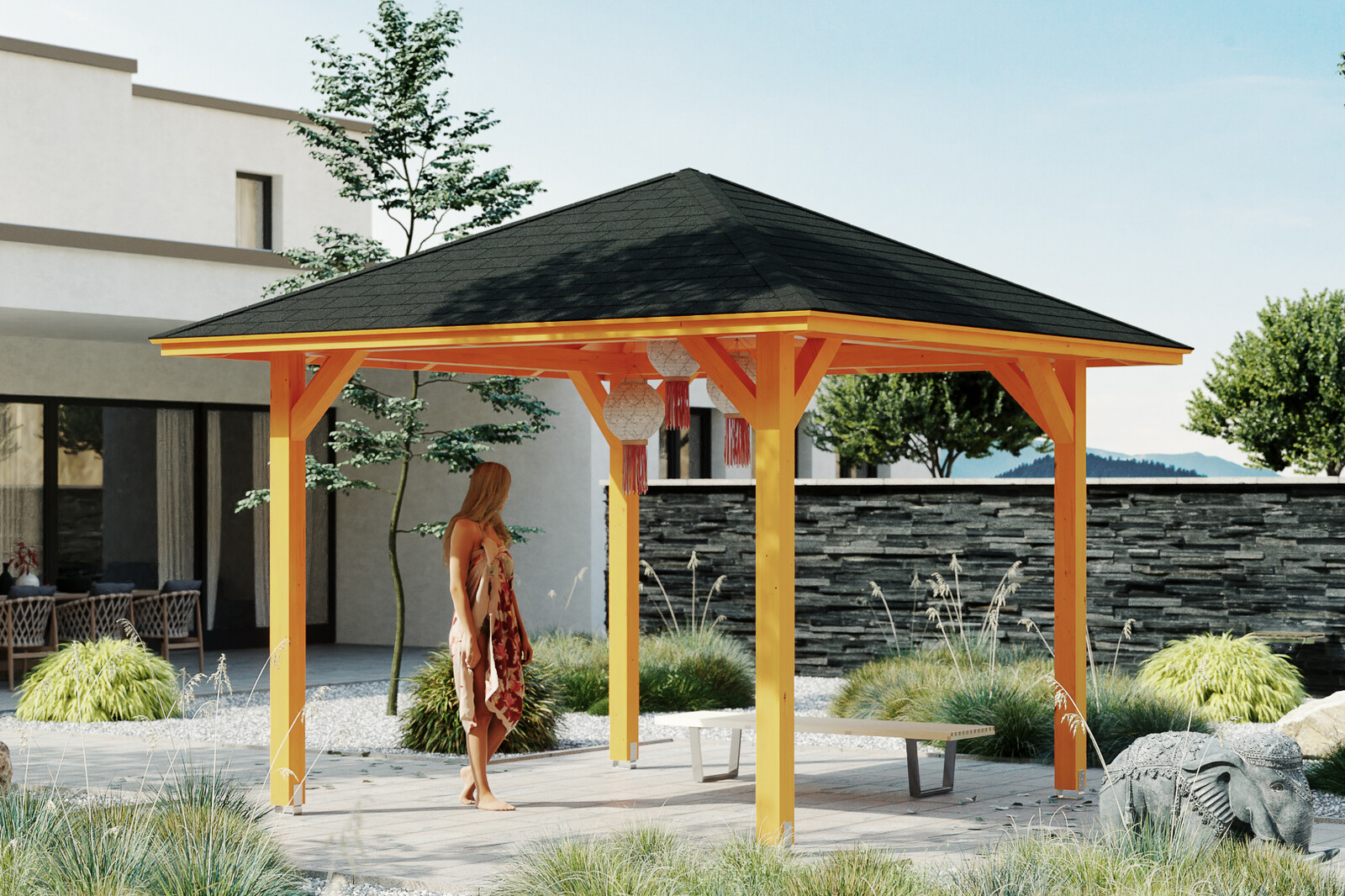 Pavillon Cannes 1, Leimholz, eiche hell
