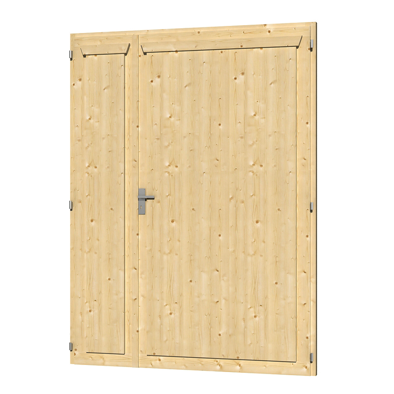 Doppeltür Rahmenaußenmaß 148 x 198 cm, natur