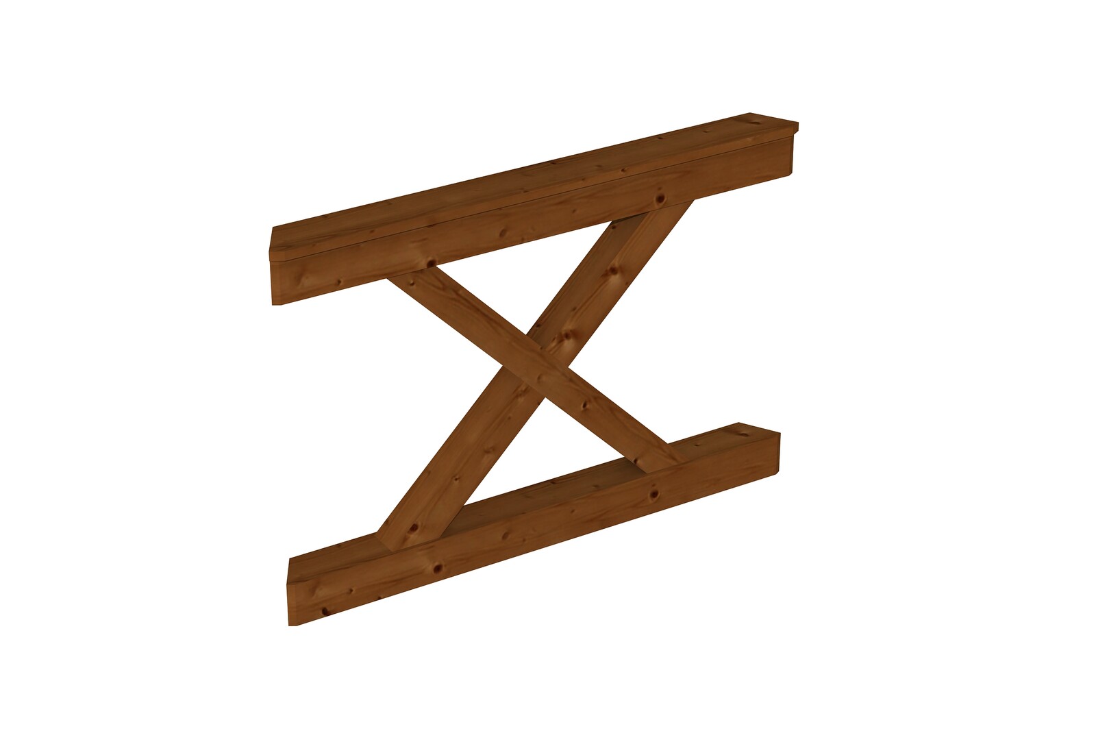 Pažení ondřejský kříž 120 x 84 cm, COLMAR 1, lazura ořech