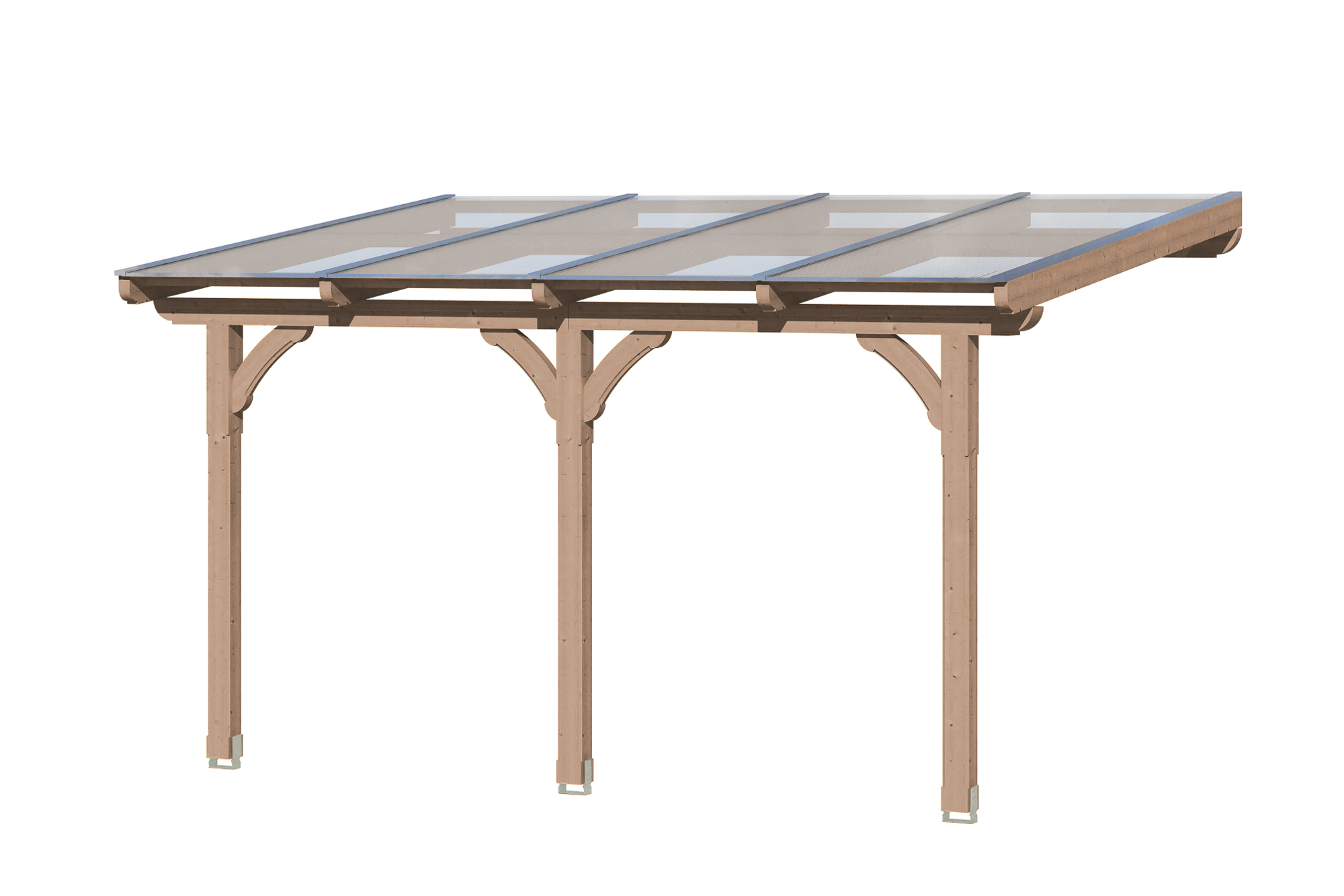 Terrassenüberdachung Rimini 434 x 250 cm, Douglasie, natur