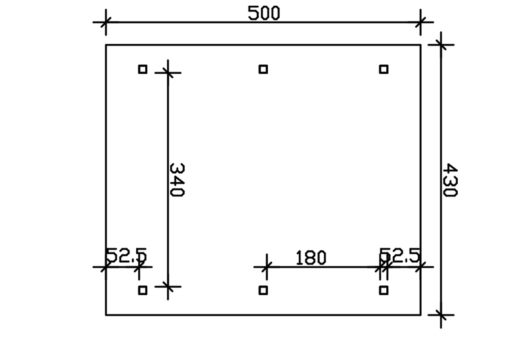 Přístřešek na auto WALLGAU 430 x 500 cm, ořech, černá šindele