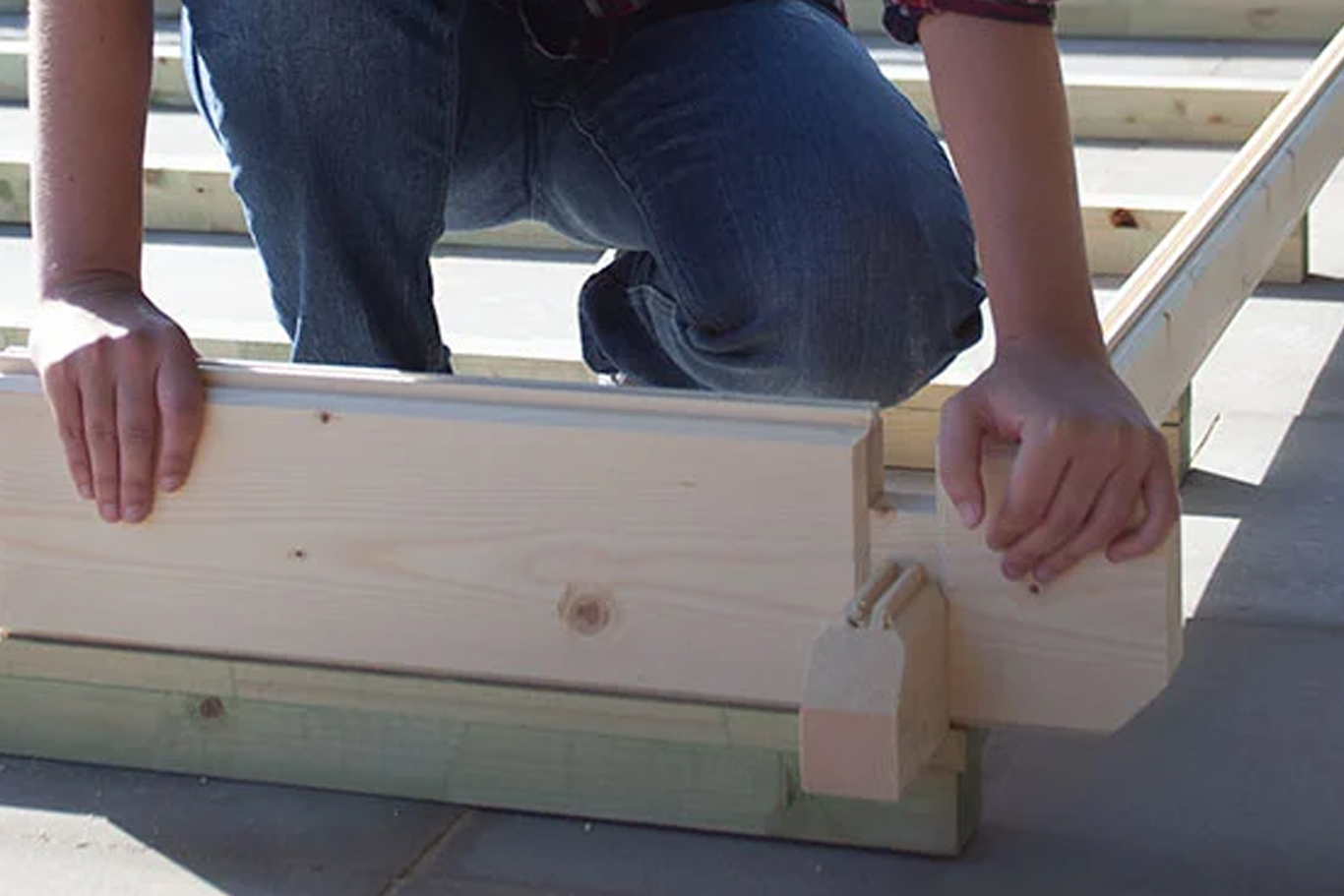 Einfache Montage durch passgenaue Holzverbindungen – ideal für schnellen und stabilen Aufbau.