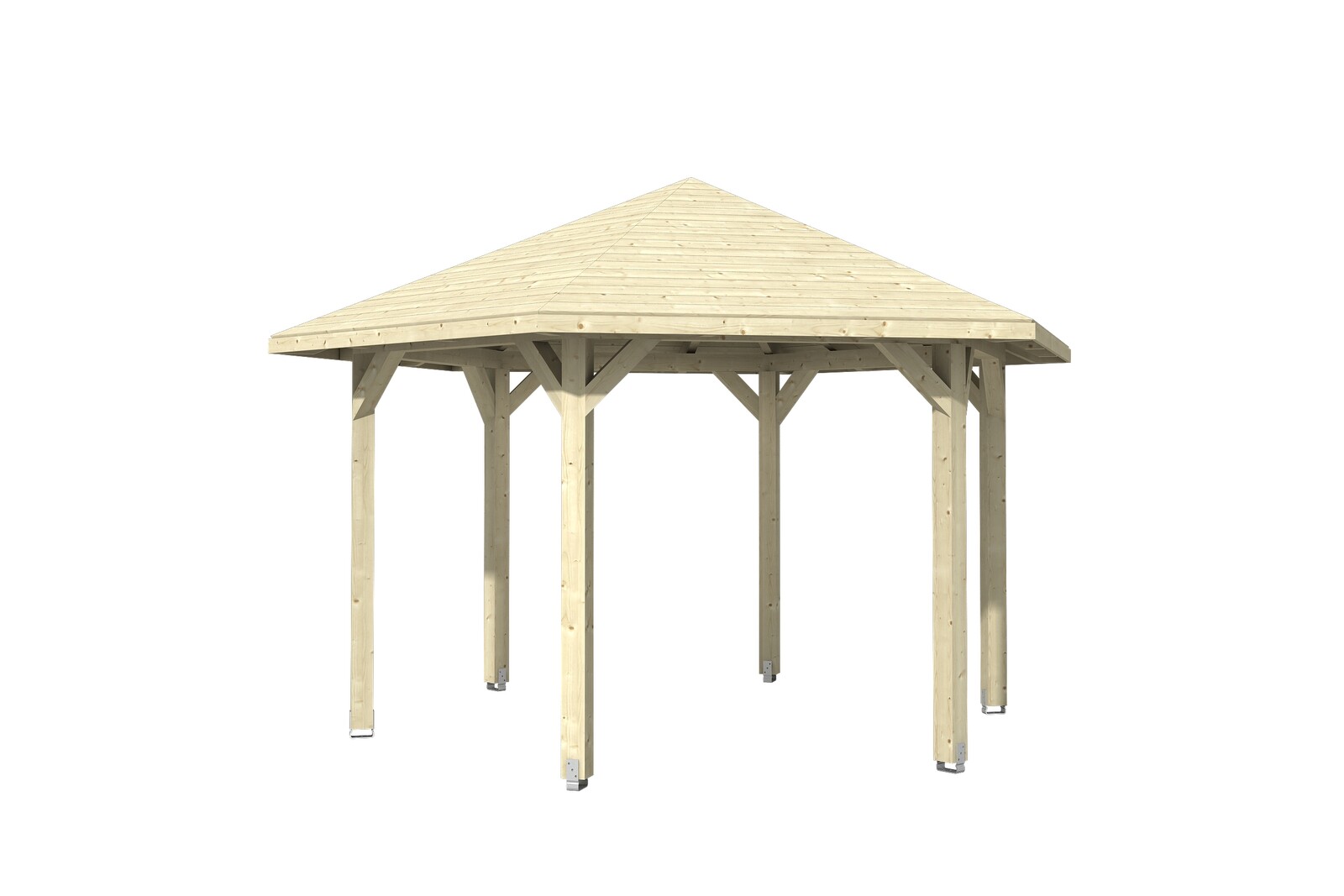 6hranný altán NANCY 3, Ø 480 cm, barevně neošetřeno