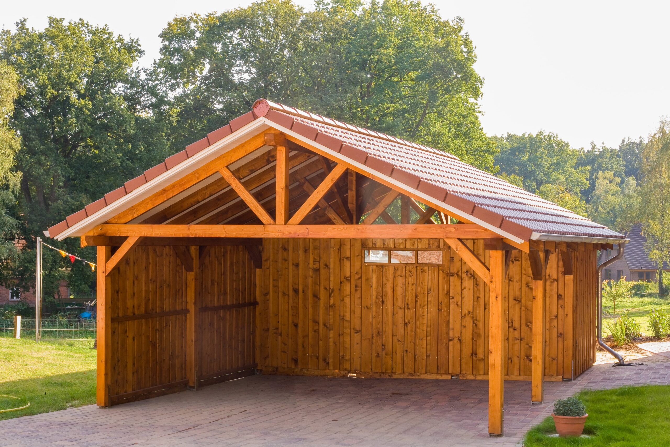 Satteldach Carport aus dem Konfigurator.