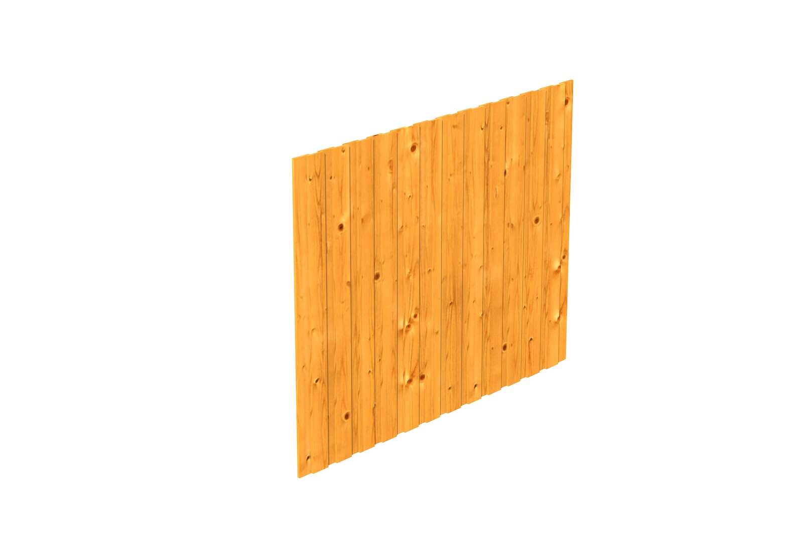 Seitenwand Deckelschalung 230 x 180 cm, Fichte, eiche hell
