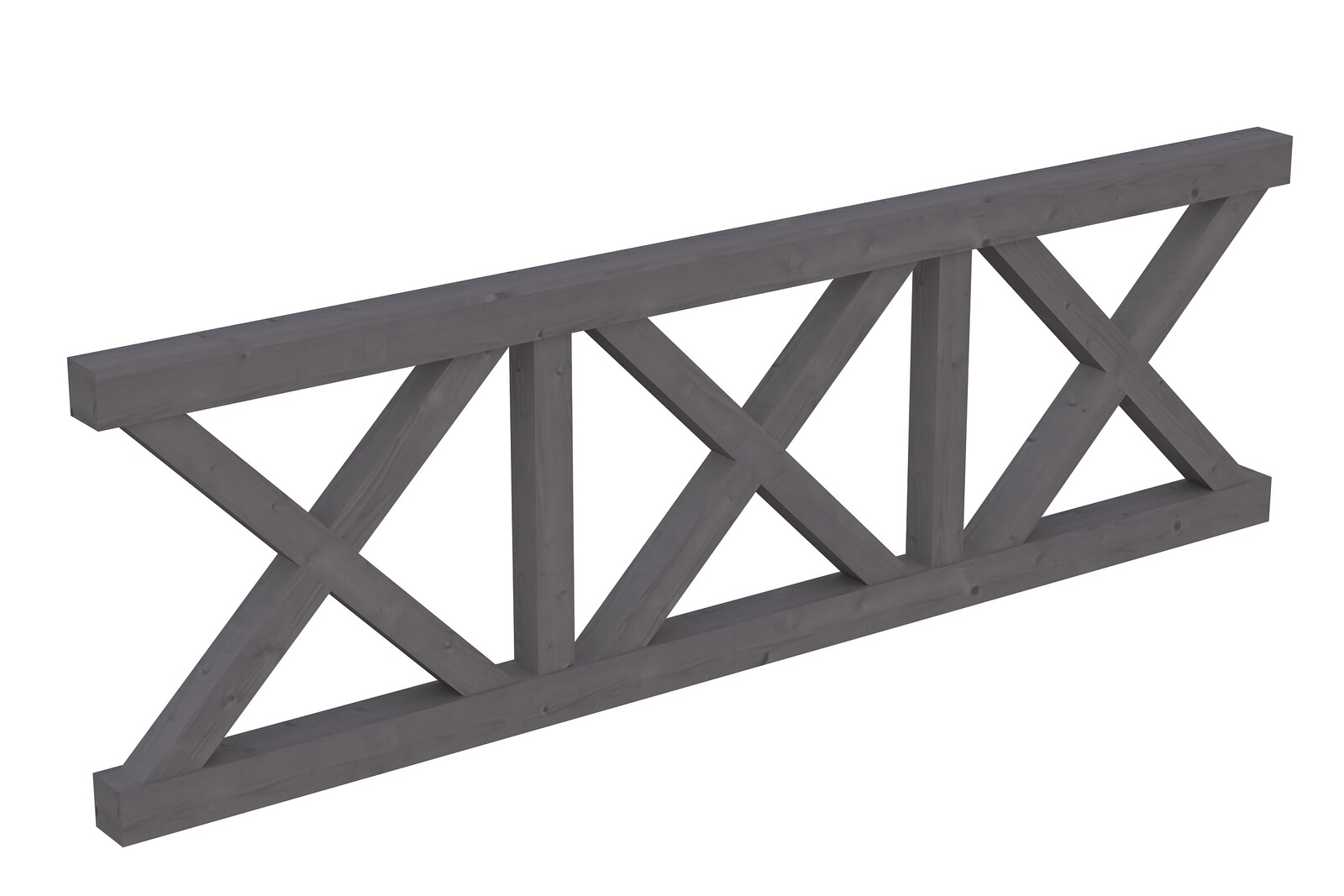 Pažení ondřejský kříž 270 x 84 cm, Smrk, lazura břidlicově šedá