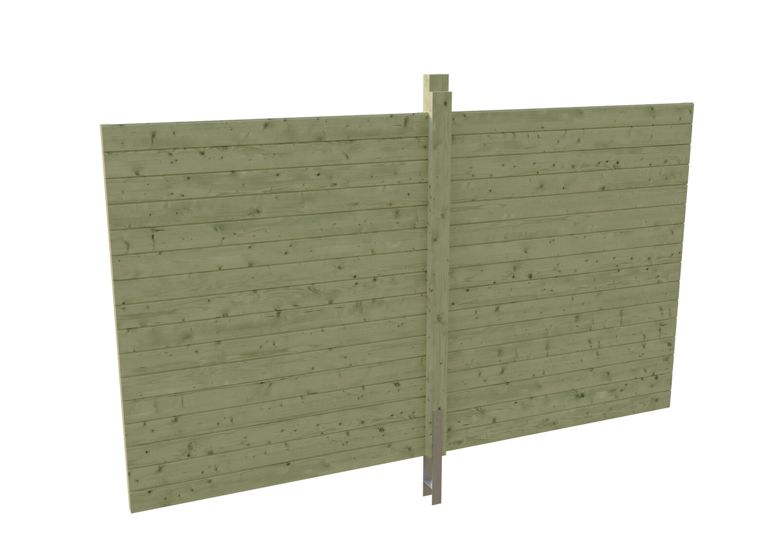 Rückwand Profilschalung 355x200cm,  grün imprägniert