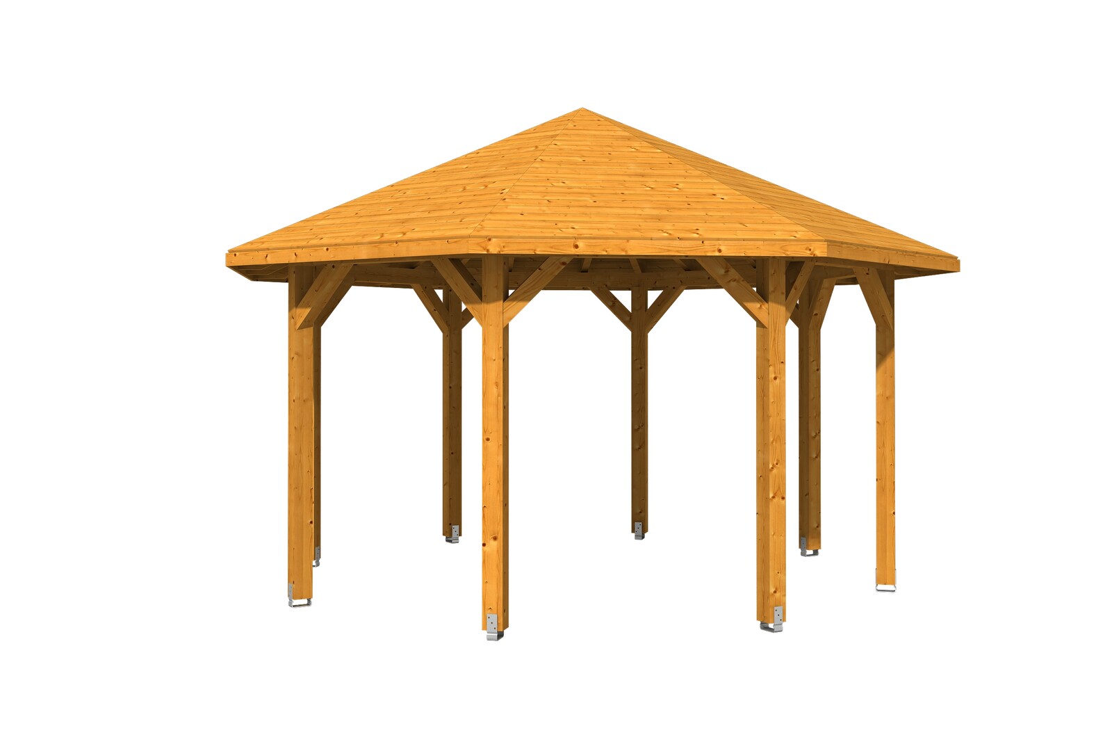 Pavillon Nice 2, Leimholz, eiche hell
