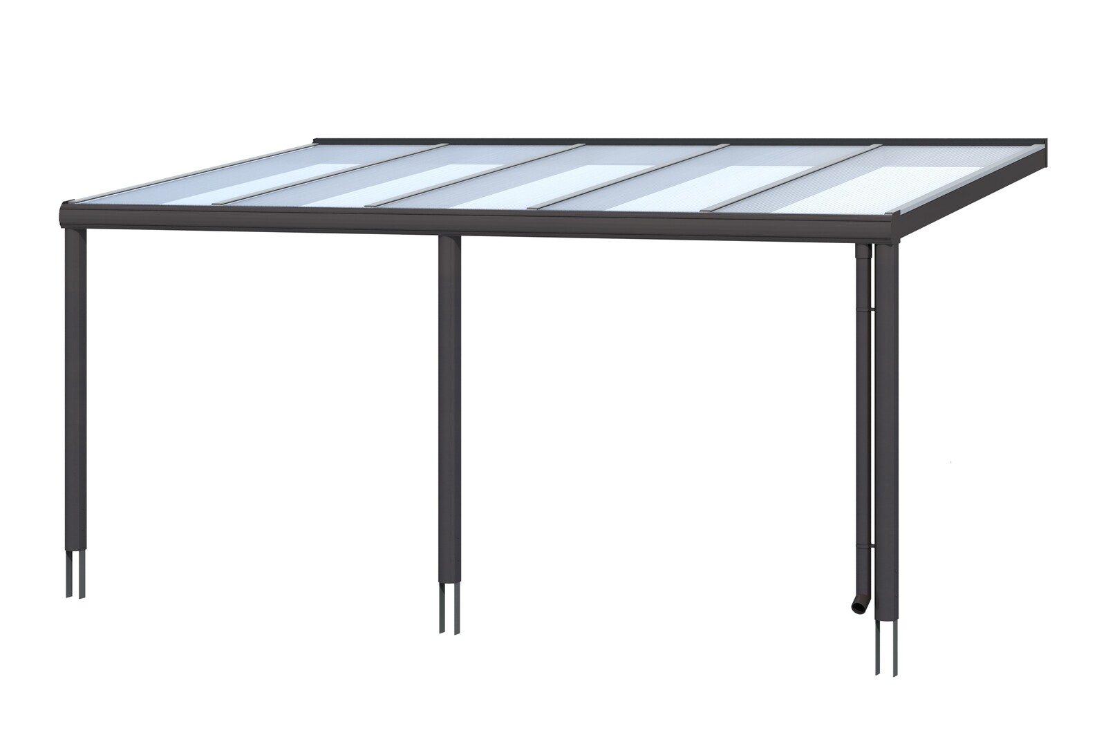 Terrassenüberdachung Garda 541 x 307 cm, Aluminium, anthrazit