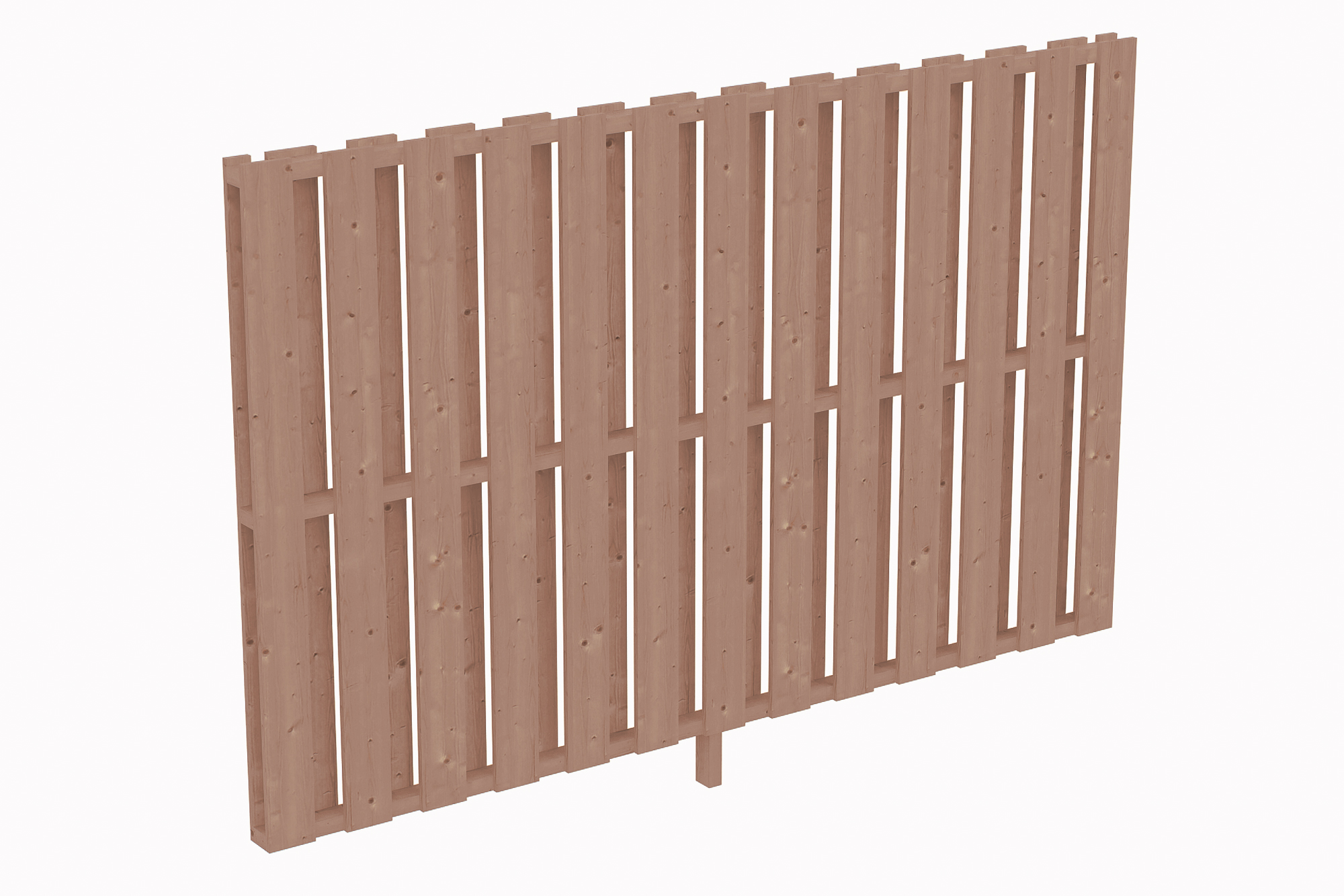 Seitenwand Deckelschalung 255 x 160 cm, Douglasie, natur