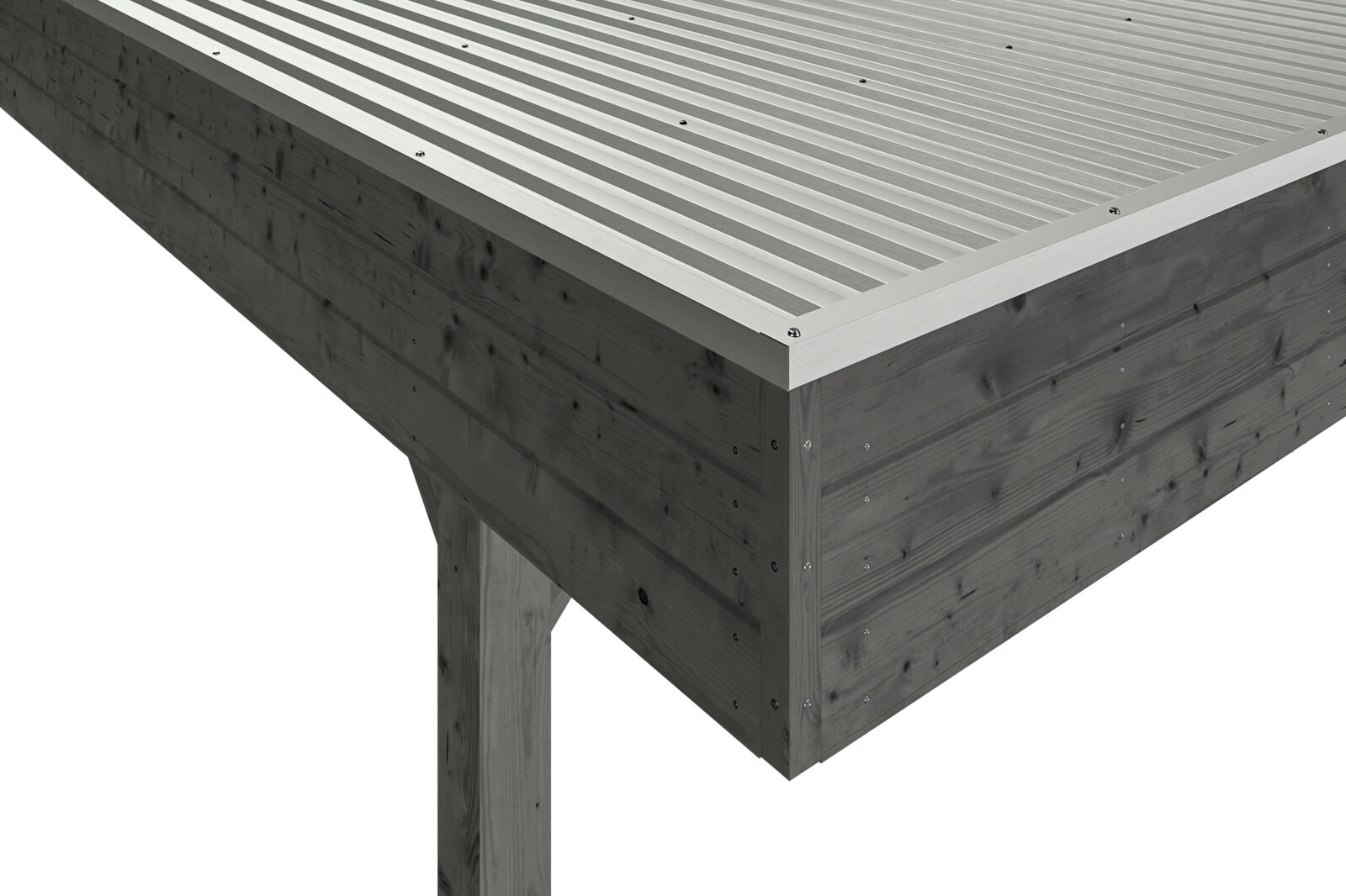 Carport Friesland Set 4, 557 x 708 cm, schiefergrau