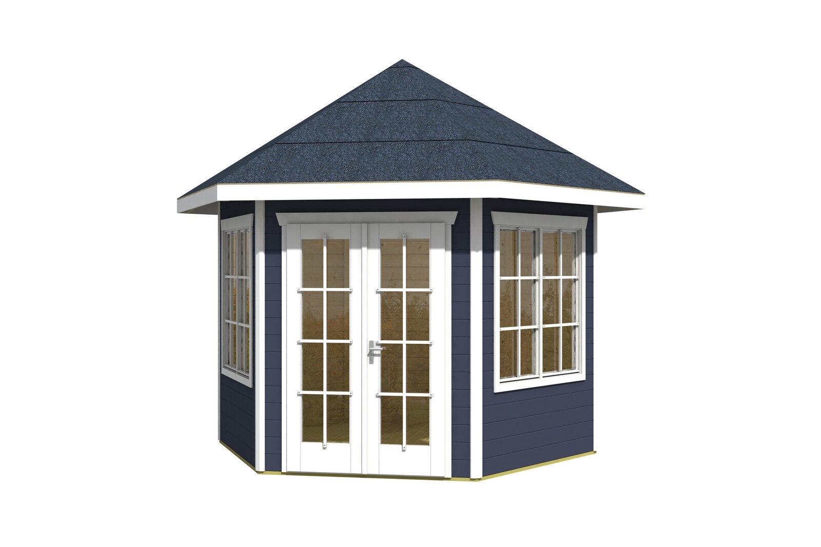 Altán ALMELO, 28mm, 350 x 303 cm, barevně ošetřeno v břidlicově šedé