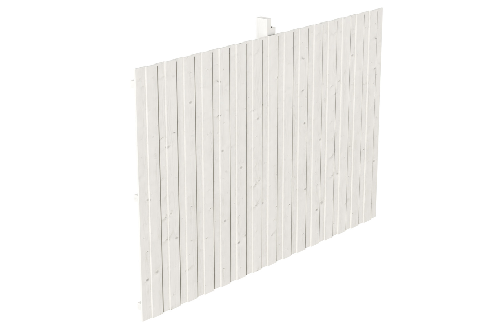 Backwall for glulam carports 341 x 220 cm, spruce, colour pre-treated in white