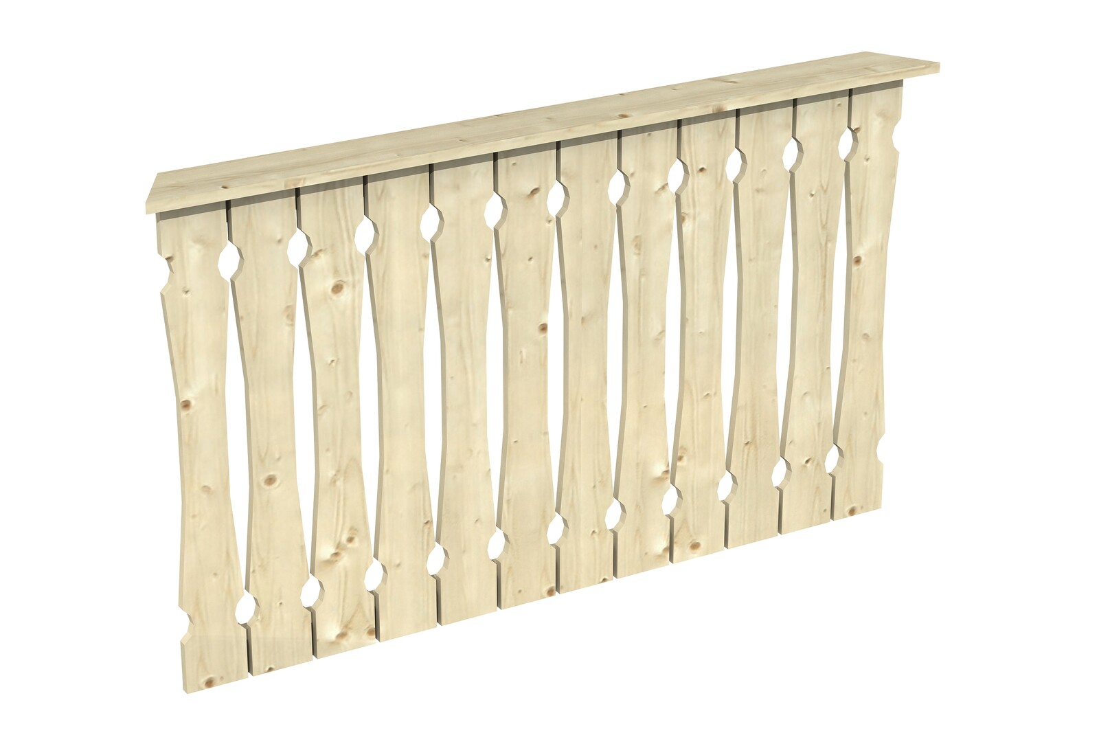 Pažení z bednění balkonu 150 x 96 cm, NICE 2, neošetřené