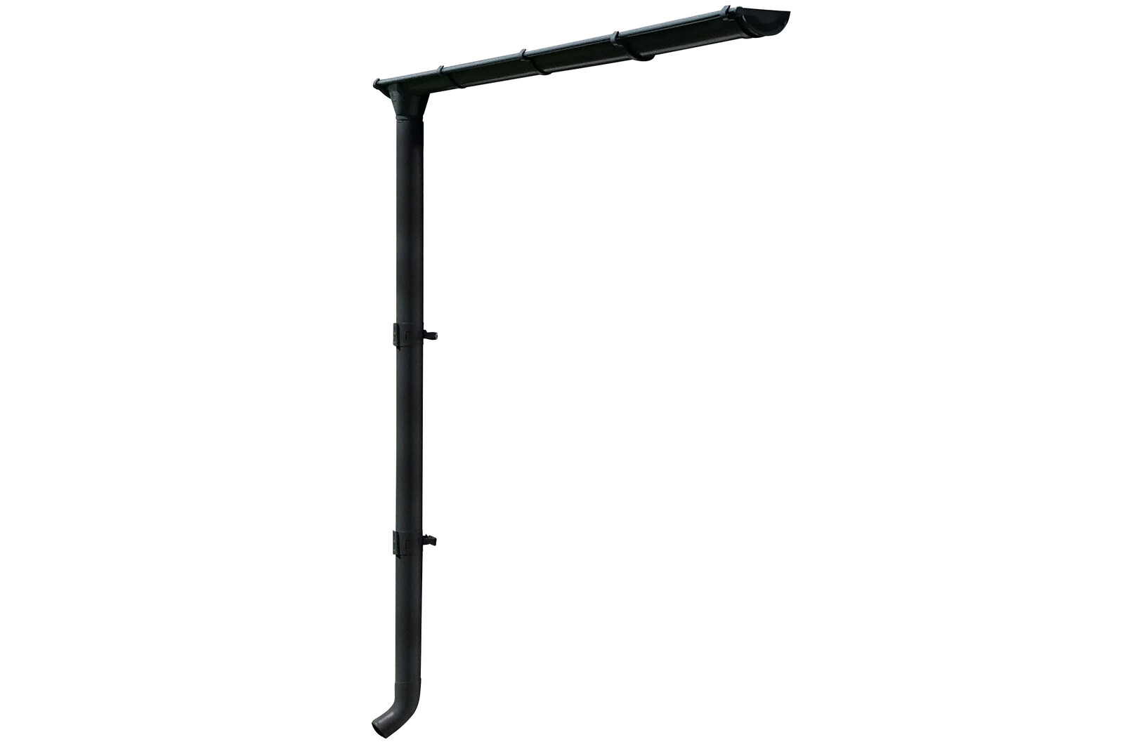 Dešťový okap 251 cm, Ocel, antracit