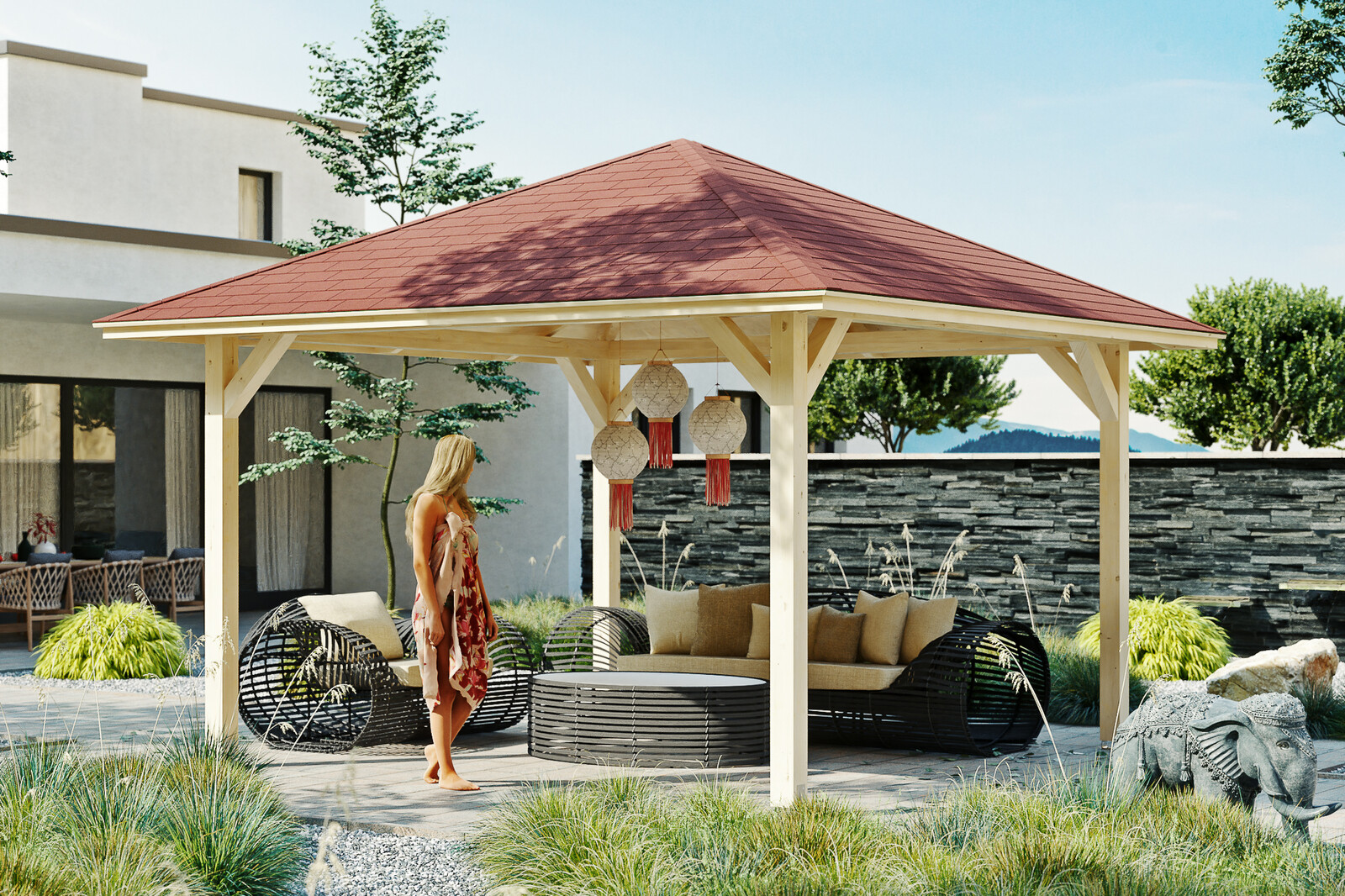 Pavillon Cannes 2, Leimholz, natur