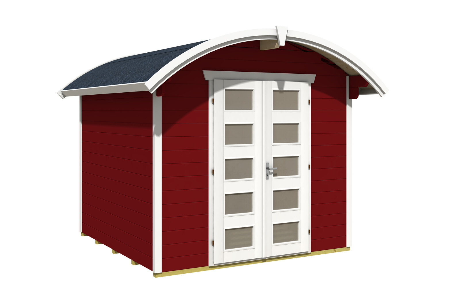 Gartenhaus Delft, 250 x 250 cm, schwedenrot