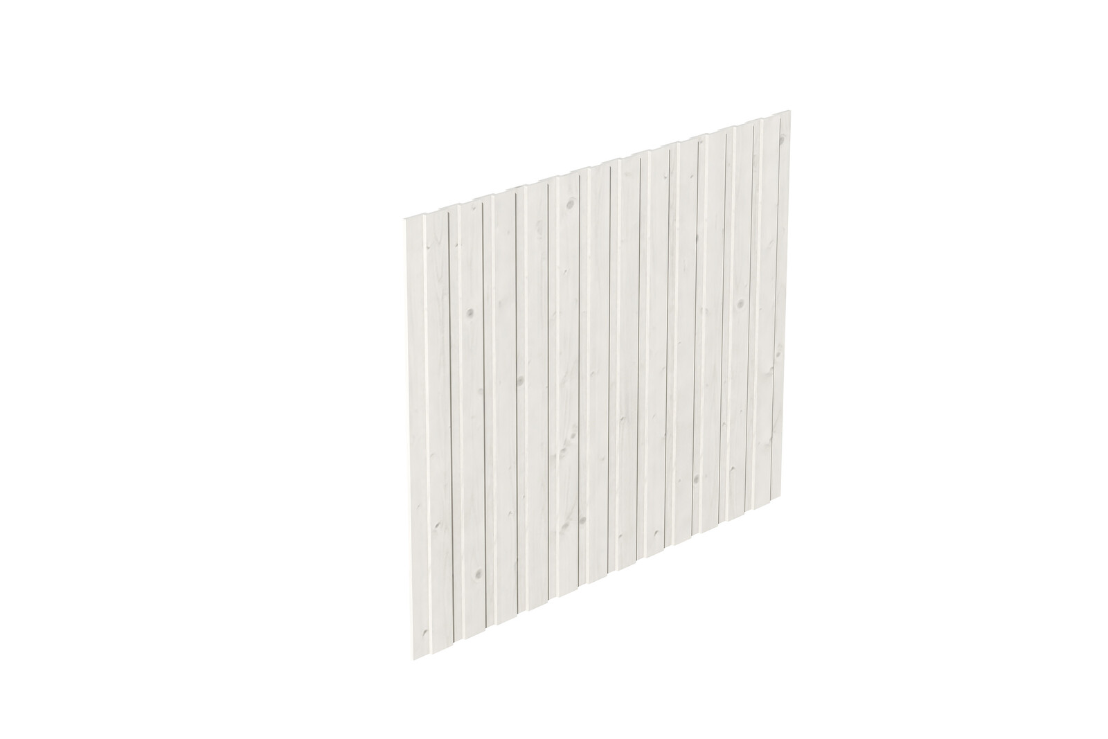 Seitenwand Deckelschalung 230 x 180 cm, Fichte, weiß